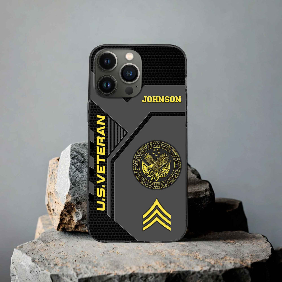 Premium US Veteran Phone Case VPVC506607, Custom Name, Rank, Gifts For US Veteran, Best Gifts On Father's Day, Armed Forces Day, Independence Day, Veterans Day.