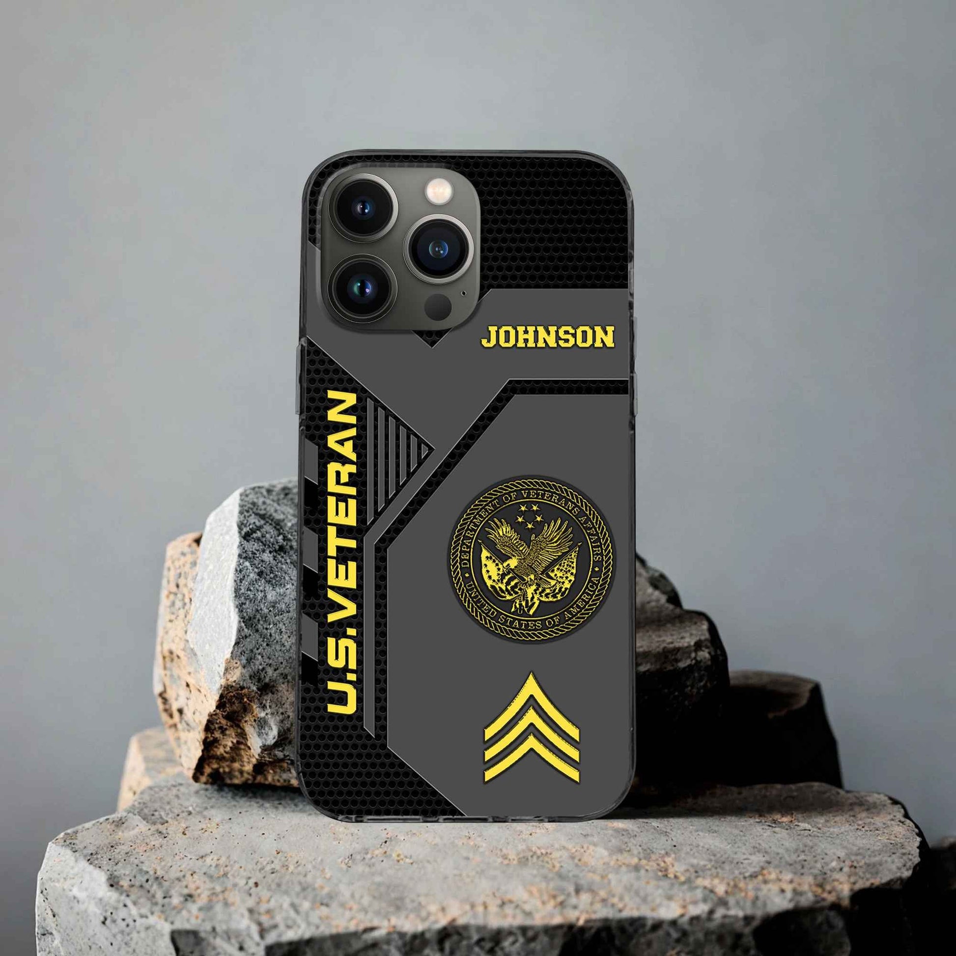 Premium US Veteran Phone Case VPVC506607, Custom Name, Rank, Gifts For US Veteran, Best Gifts On Father's Day, Armed Forces Day, Independence Day, Veterans Day.