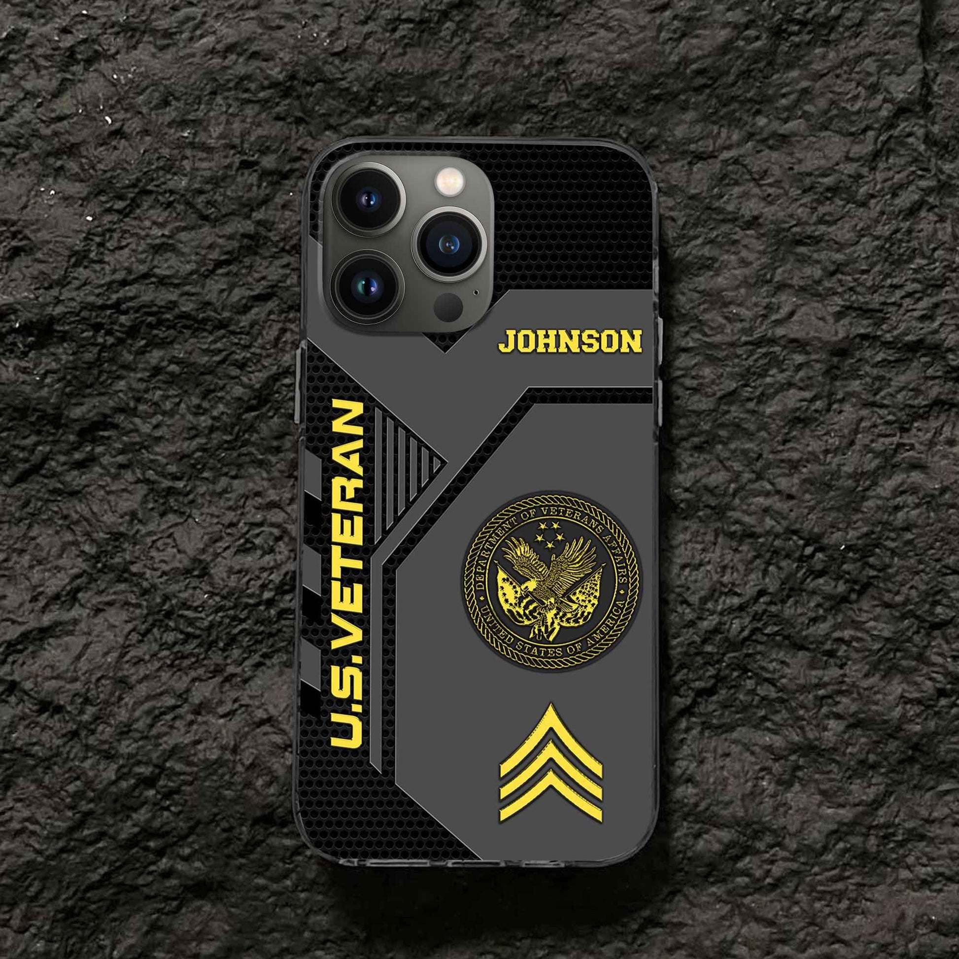 Premium US Veteran Phone Case VPVC506607, Custom Name, Rank, Gifts For US Veteran, Best Gifts On Father's Day, Armed Forces Day, Independence Day, Veterans Day.
