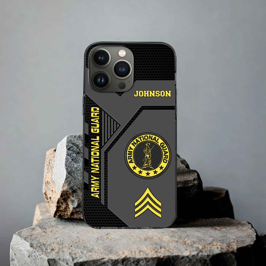 Premium US Army National Guard Phone Case VPVC506608, Custom Name, Rank, Gifts For Army National Guard Veteran, Best Gifts On Father's Day, Armed Forces Day, Independence Day, Veterans Day.
