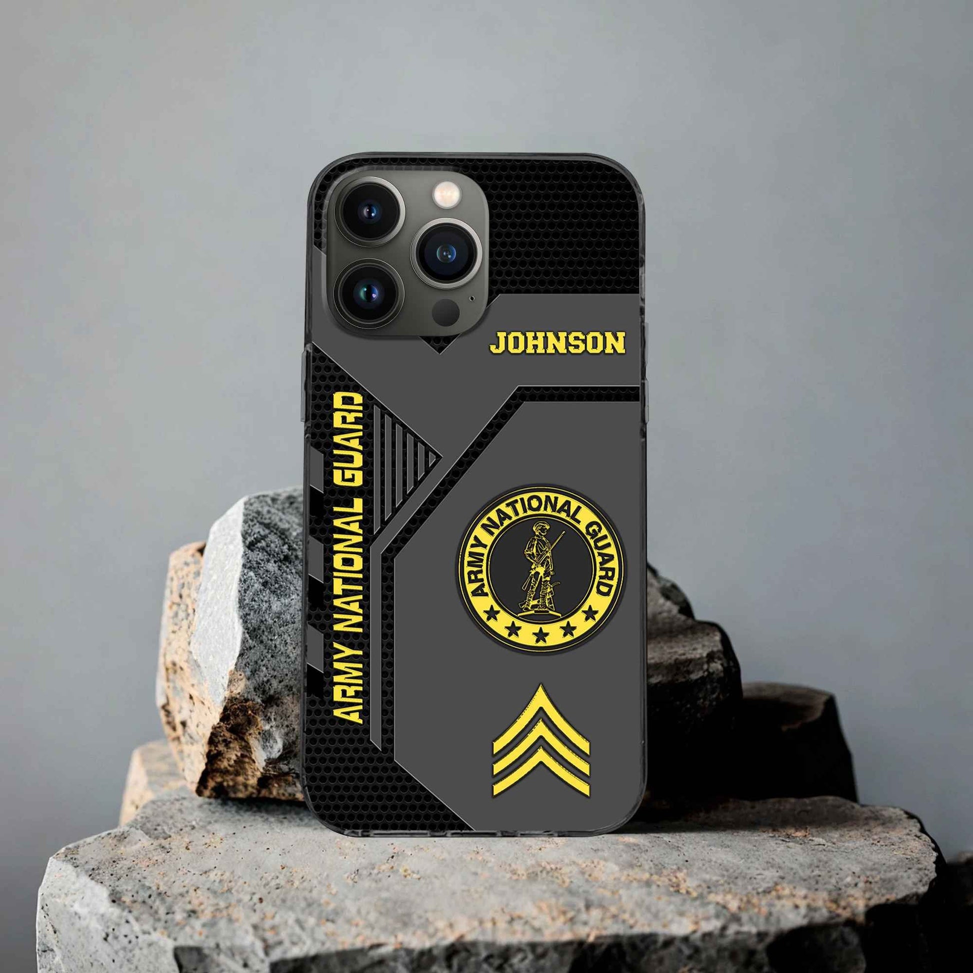 Premium US Army National Guard Phone Case VPVC506608, Custom Name, Rank, Gifts For Army National Guard Veteran, Best Gifts On Father's Day, Armed Forces Day, Independence Day, Veterans Day.