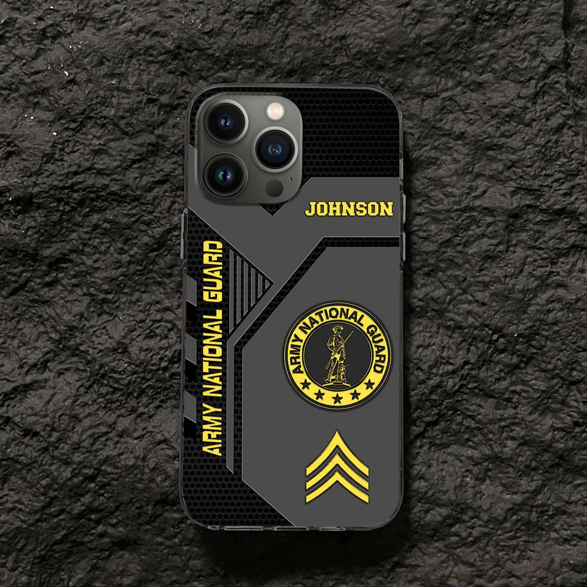 Premium US Army National Guard Phone Case VPVC506608, Custom Name, Rank, Gifts For Army National Guard Veteran, Best Gifts On Father's Day, Armed Forces Day, Independence Day, Veterans Day.