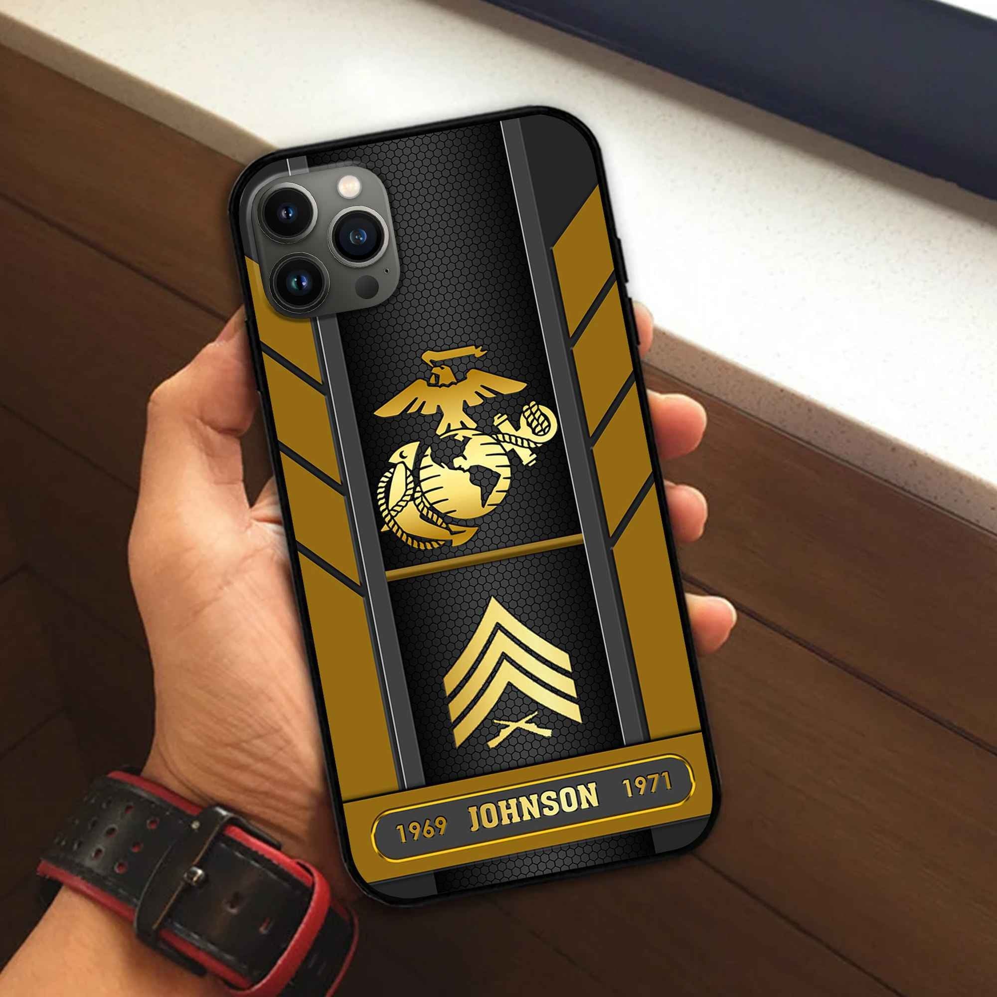 Premium Custom USMC Phone Case VPVC506703, Gifts For Marine Veteran, Best Gifts On Father's Day, Armed Forces Day, Independence Day, Veterans Day.