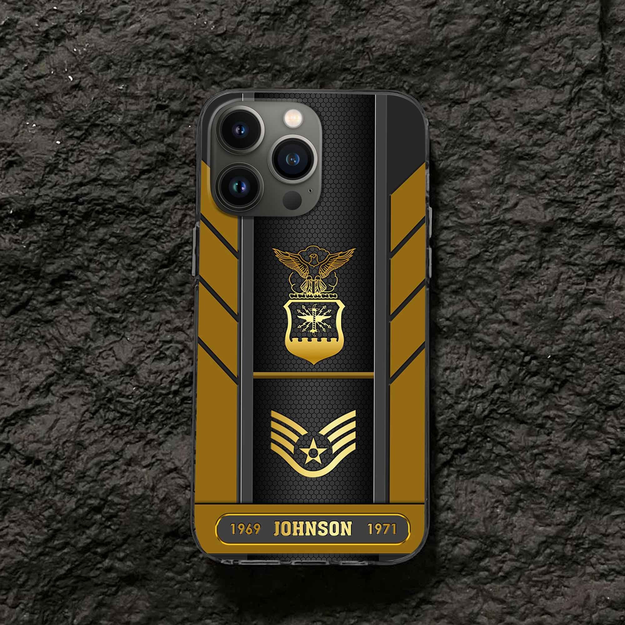 Premium Custom USAF Phone Case VPVC506704, Gifts For Air Force Veteran, Best Gifts On Father's Day, Armed Forces Day, Independence Day, Veterans Day.