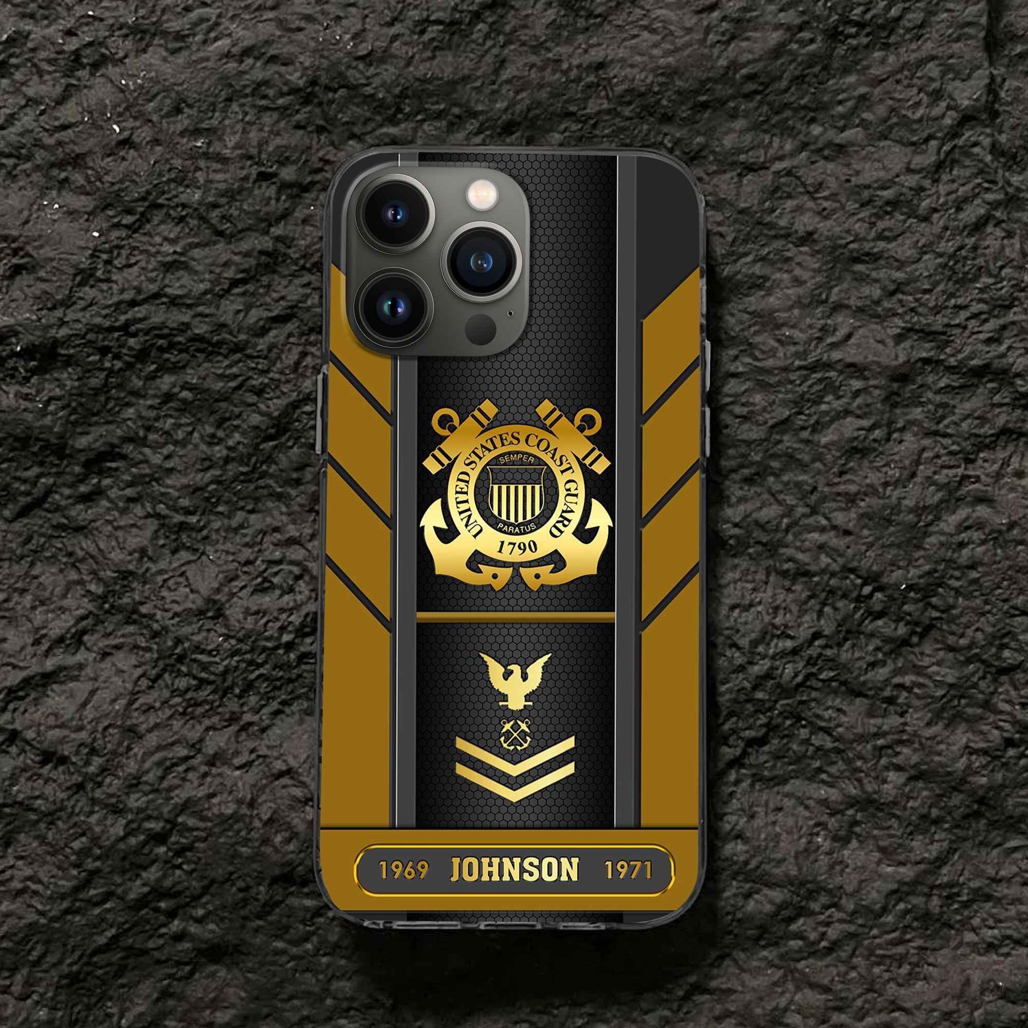 Premium Custom USCG Phone Case VPVC506705, Gifts For Coast Guard Veteran, Best Gifts On Father's Day, Armed Forces Day, Independence Day, Veterans Day.