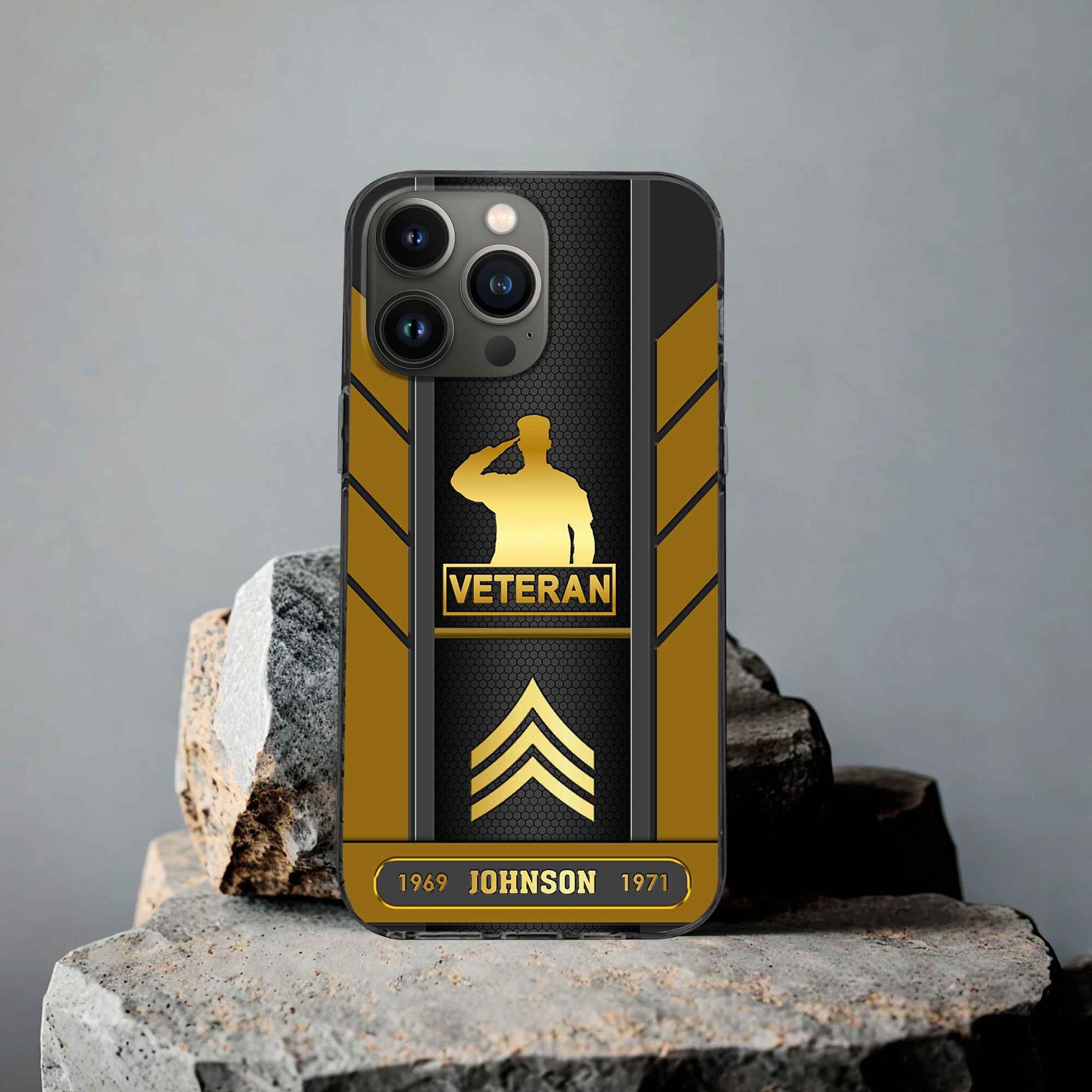 Premium Custom US Veteran Phone Case VPVC506707, Gifts For US Veteran, Best Gifts On Father's Day, Armed Forces Day, Independence Day, Veterans Day.