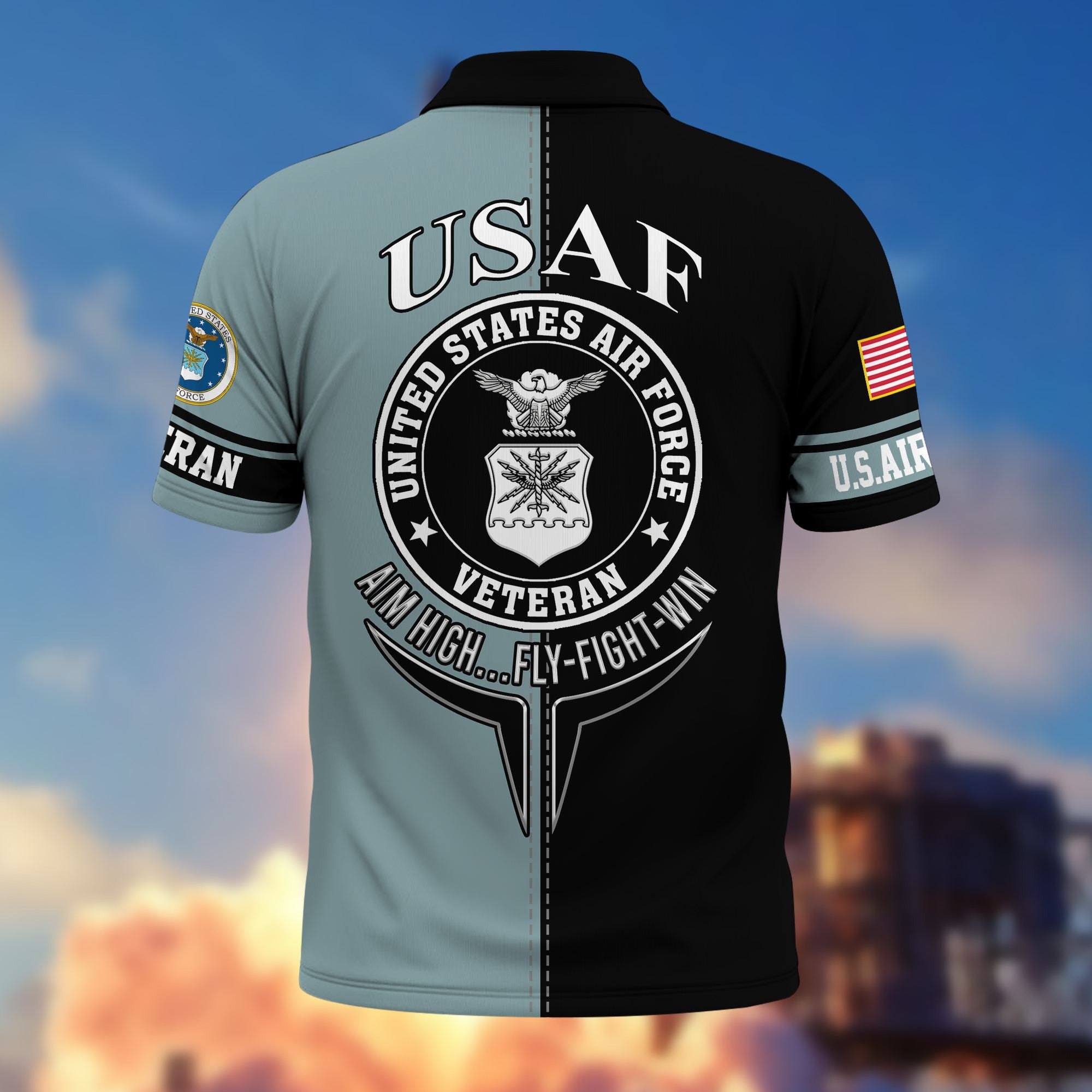 Premium US Veterans Polo Shirt BPVC270301, Gifts For US Veterans, Gifts On Father's Day, Armed Forces Day, Independence Day, Veterans Day.