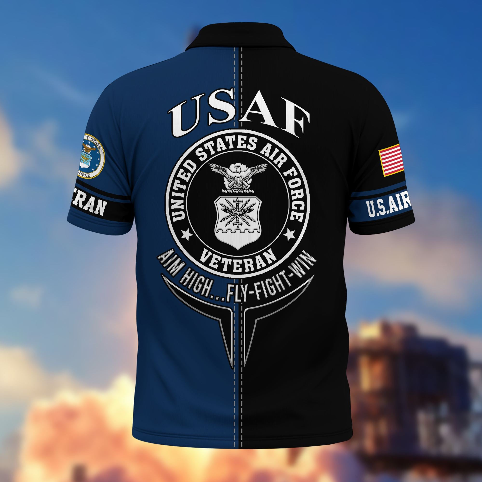Premium US Veterans Polo Shirt BPVC270301, Gifts For US Veterans, Gifts On Father's Day, Armed Forces Day, Independence Day, Veterans Day.
