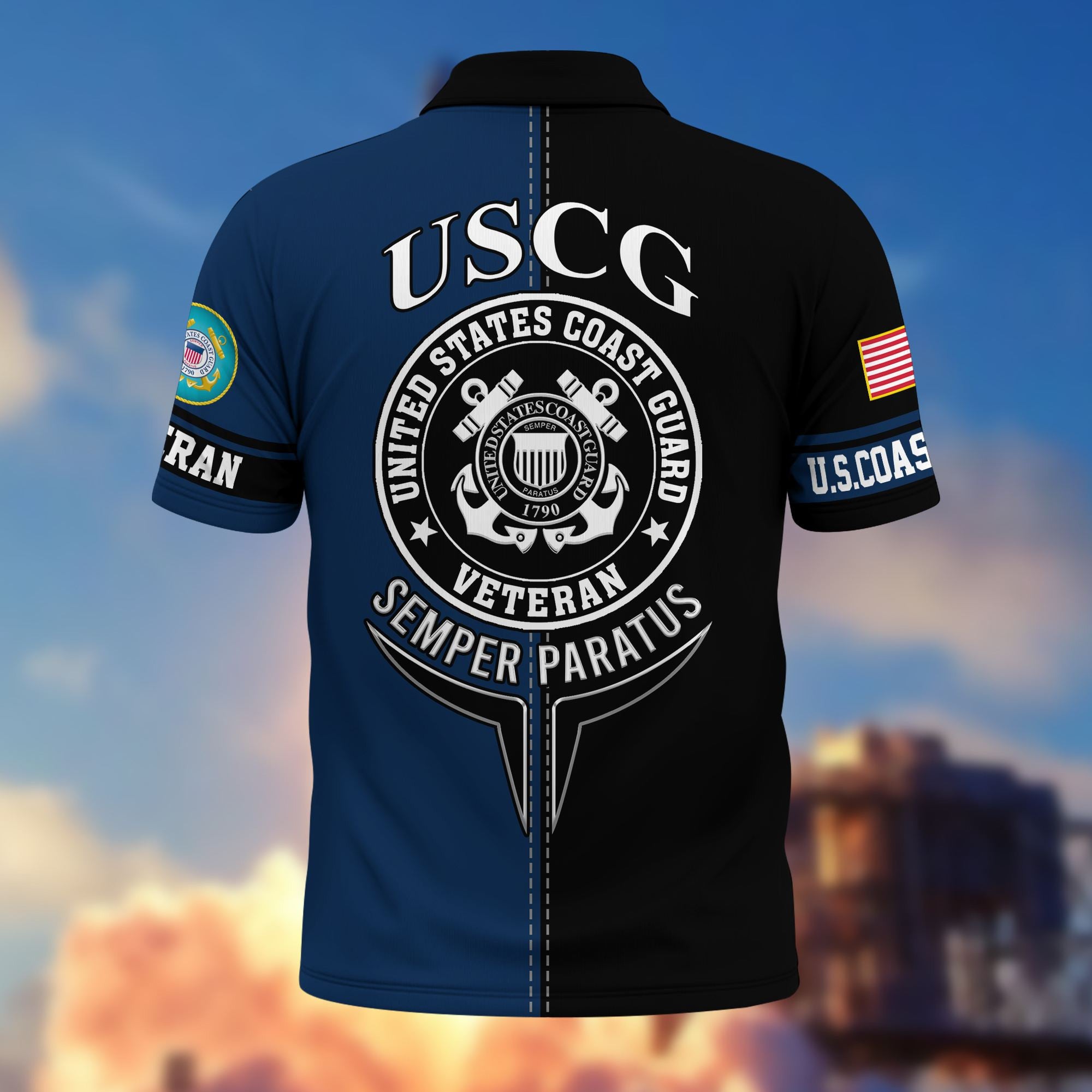 Premium US Veterans Polo Shirt BPVC270301, Gifts For US Veterans, Gifts On Father's Day, Armed Forces Day, Independence Day, Veterans Day.