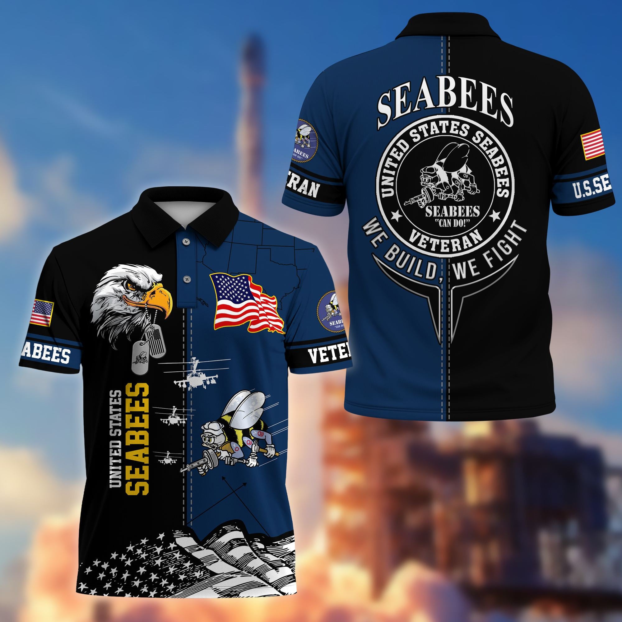 Premium US Veterans Polo Shirt BPVC270301, Gifts For US Veterans, Gifts On Father's Day, Armed Forces Day, Independence Day, Veterans Day.