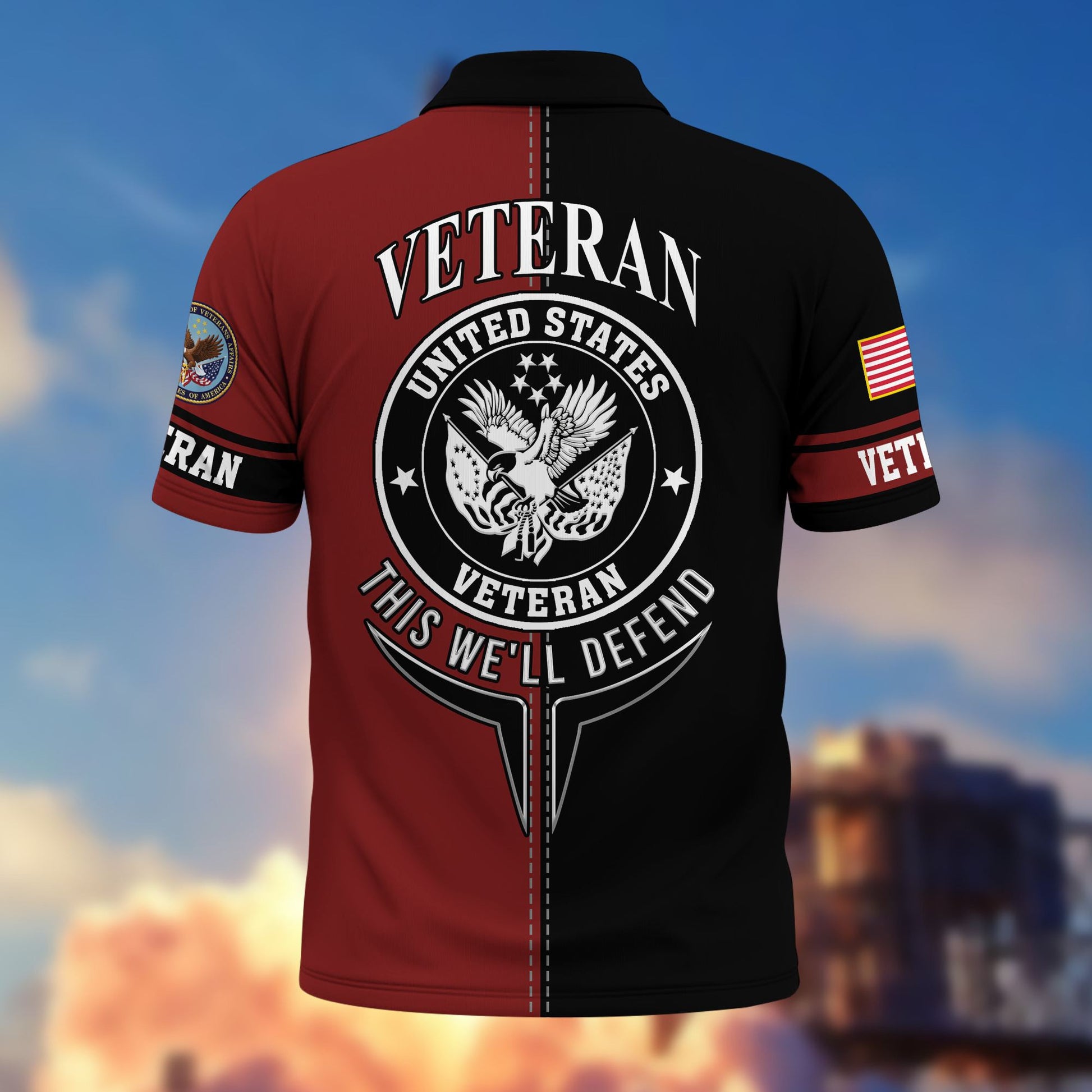 Premium US Veterans Polo Shirt BPVC270301, Gifts For US Veterans, Gifts On Father's Day, Armed Forces Day, Independence Day, Veterans Day.