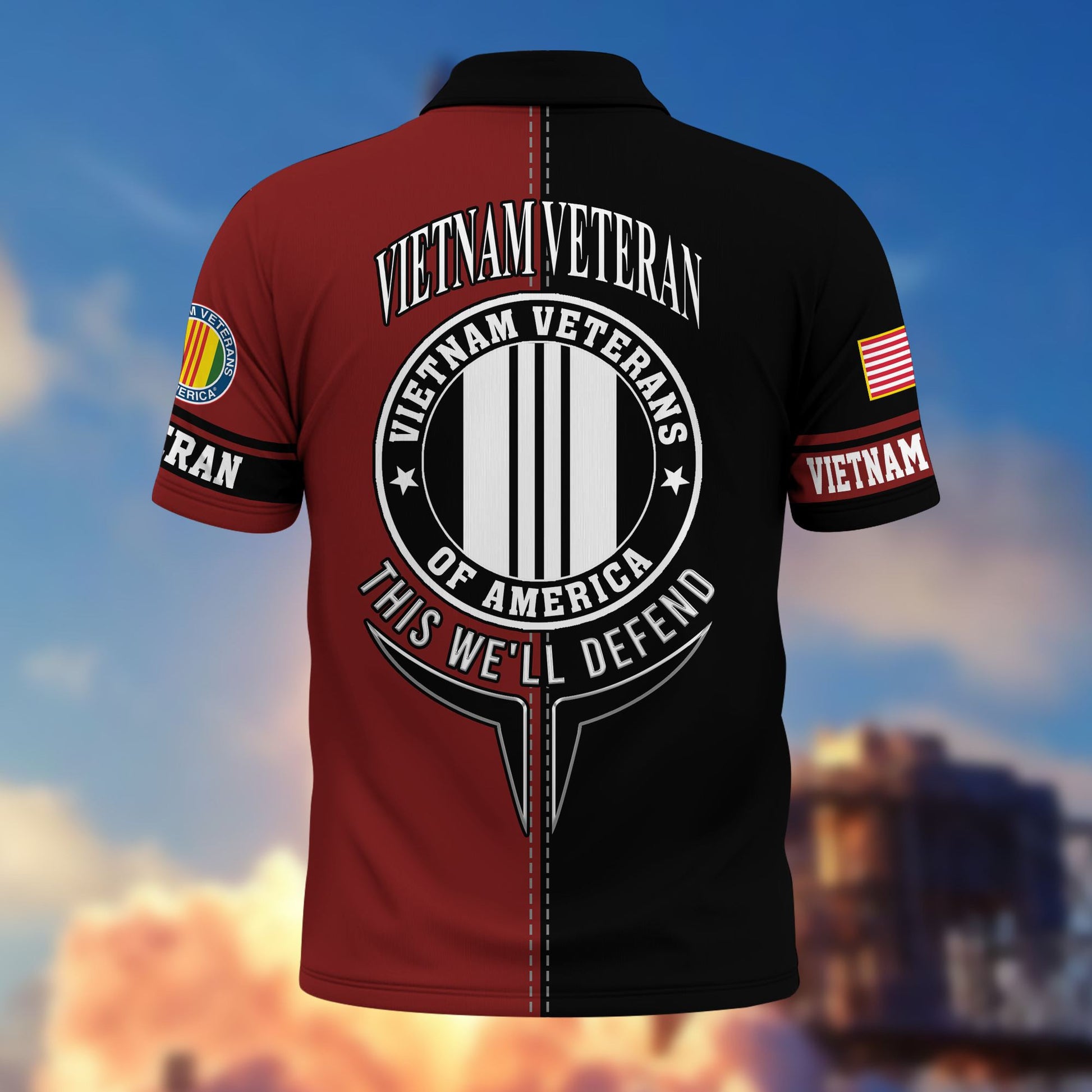 Premium US Veterans Polo Shirt BPVC270301, Gifts For US Veterans, Gifts On Father's Day, Armed Forces Day, Independence Day, Veterans Day.