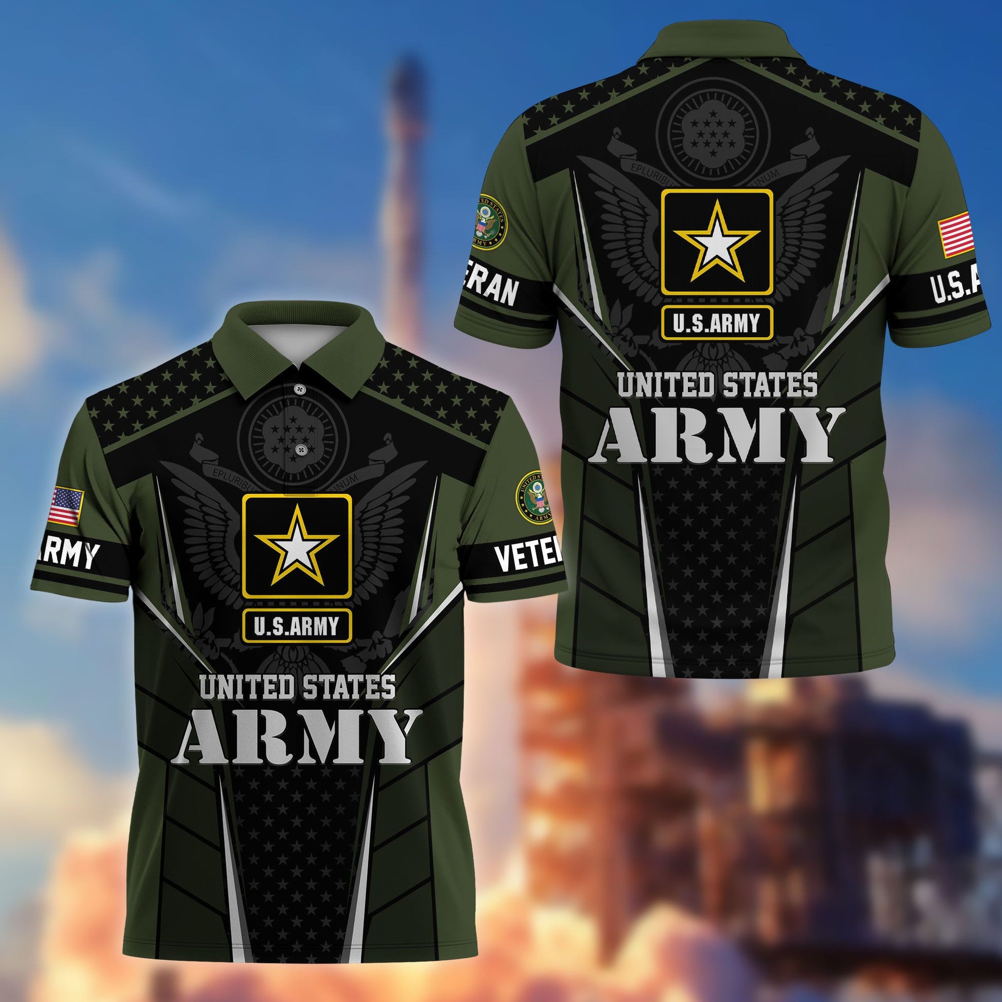 Premium US Veterans Polo Shirt BPHN200312, Gifts For US Veterans, Best Gifts On Father's Day, Armed Forces Day, Independence Day, Veterans Day.