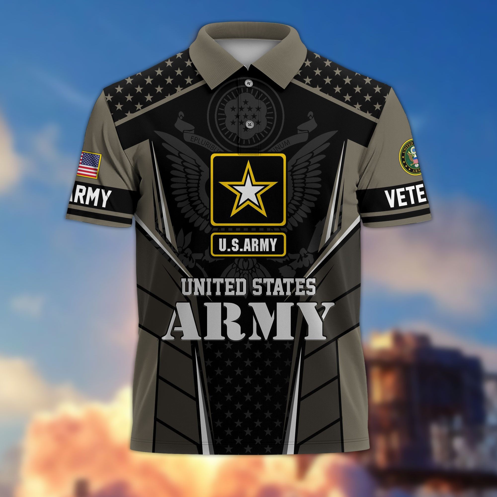 Premium US Veterans Polo Shirt BPHN200312, Gifts For US Veterans, Best Gifts On Father's Day, Armed Forces Day, Independence Day, Veterans Day.