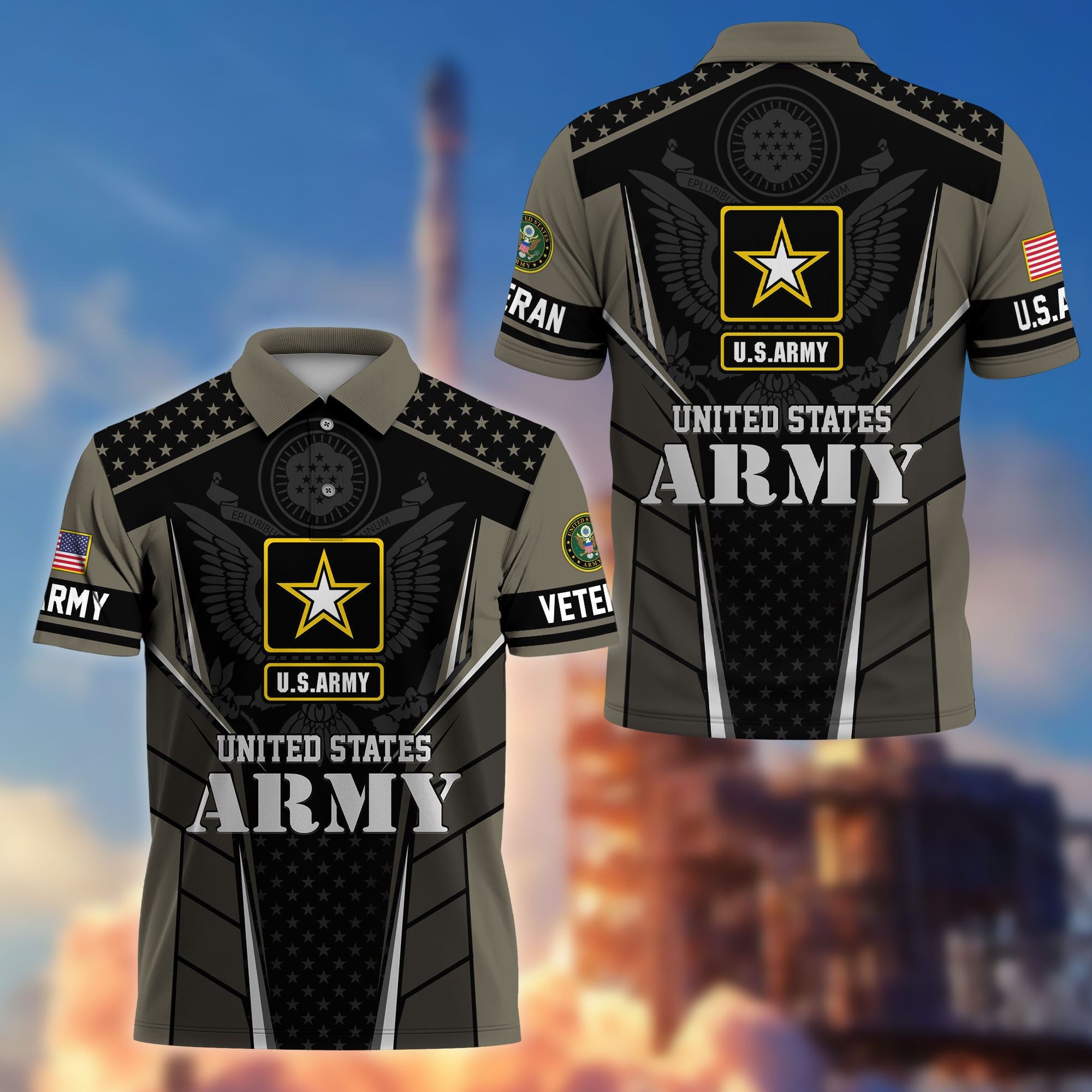 Premium US Veterans Polo Shirt BPHN200312, Gifts For US Veterans, Best Gifts On Father's Day, Armed Forces Day, Independence Day, Veterans Day.