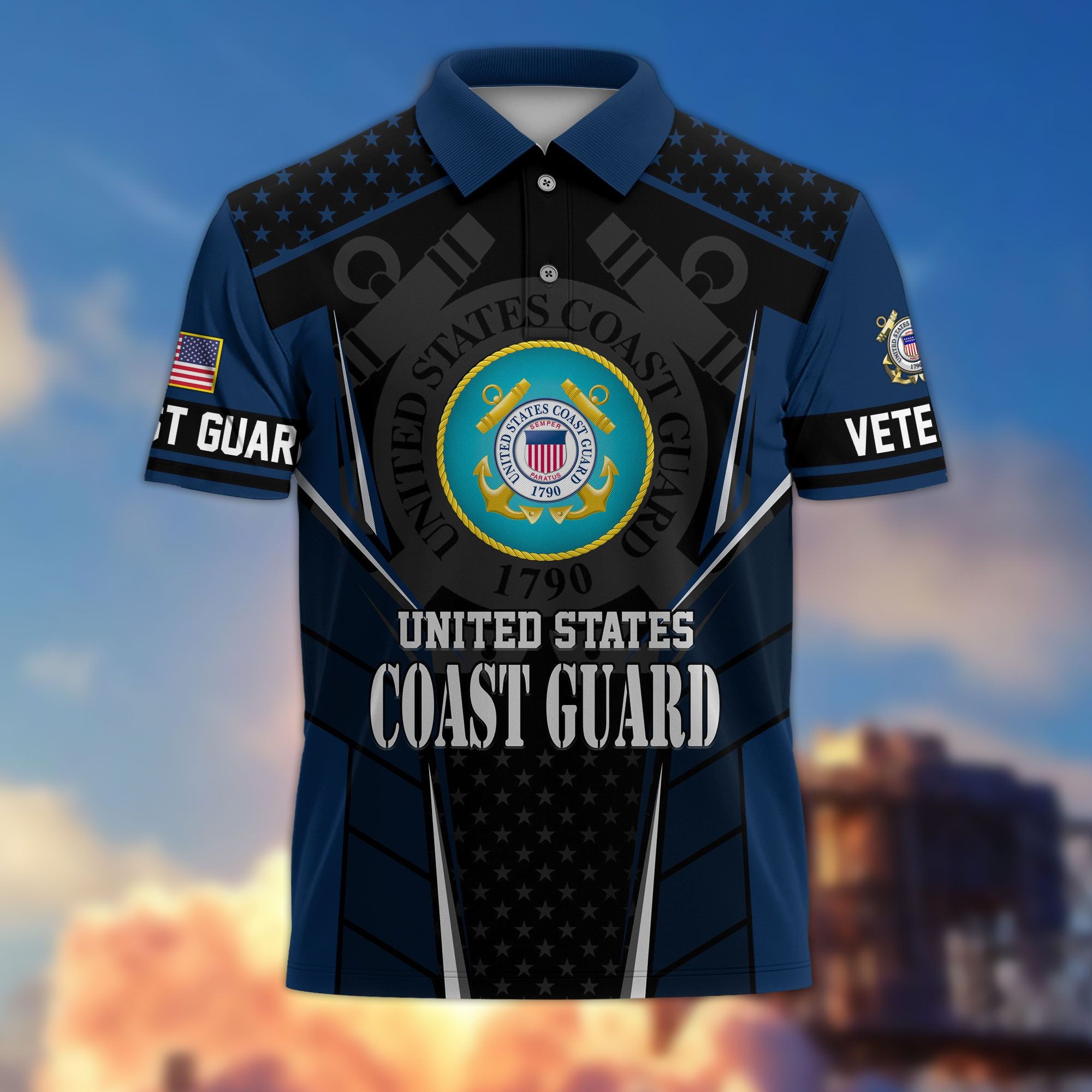 Premium US Veterans Polo Shirt BPHN200312, Gifts For US Veterans, Best Gifts On Father's Day, Armed Forces Day, Independence Day, Veterans Day.