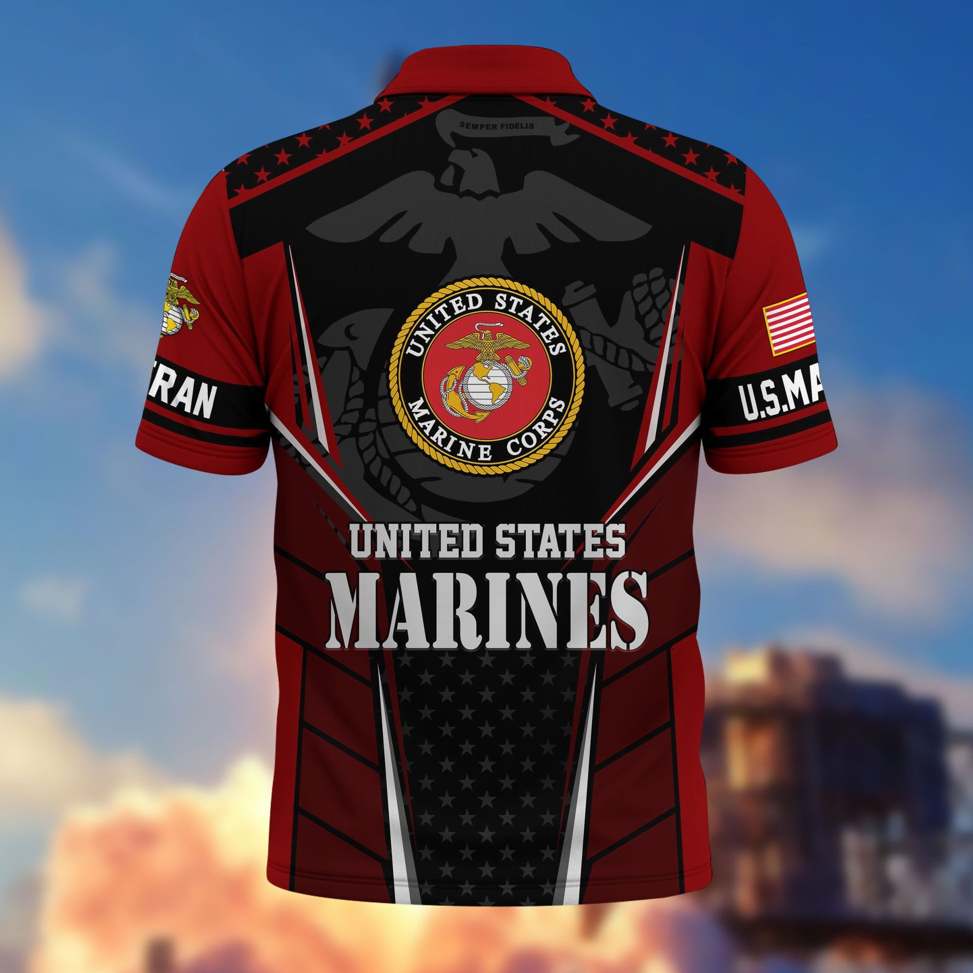 Premium US Veterans Polo Shirt BPHN200312, Gifts For US Veterans, Best Gifts On Father's Day, Armed Forces Day, Independence Day, Veterans Day.