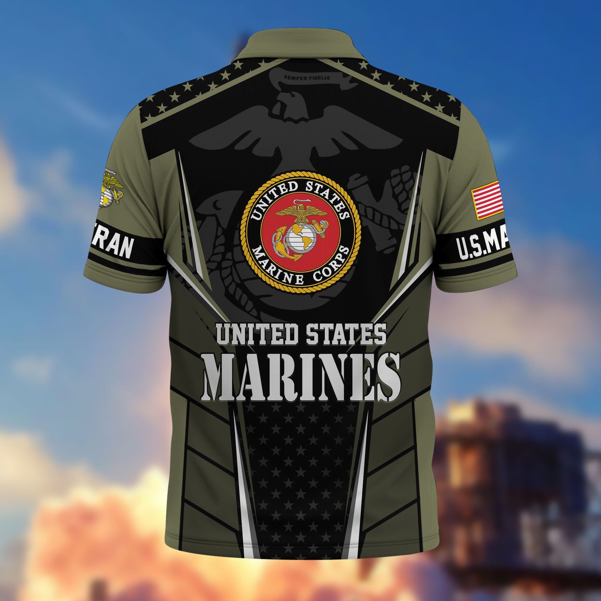 Premium US Veterans Polo Shirt BPHN200312, Gifts For US Veterans, Best Gifts On Father's Day, Armed Forces Day, Independence Day, Veterans Day.