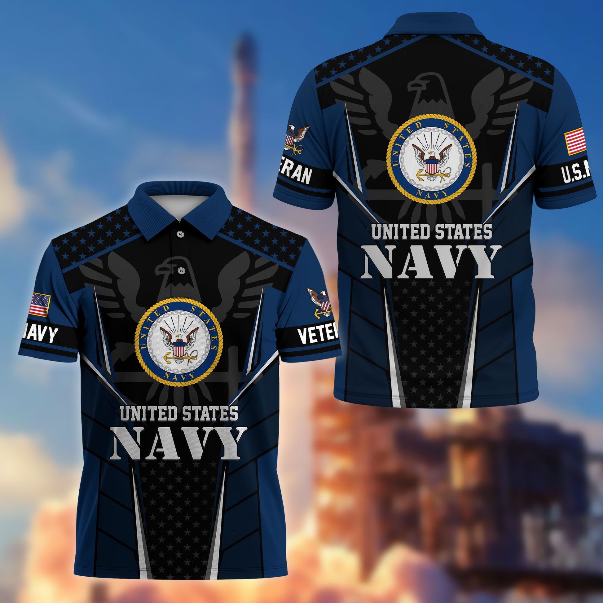 Premium US Veterans Polo Shirt BPHN200312, Gifts For US Veterans, Best Gifts On Father's Day, Armed Forces Day, Independence Day, Veterans Day.