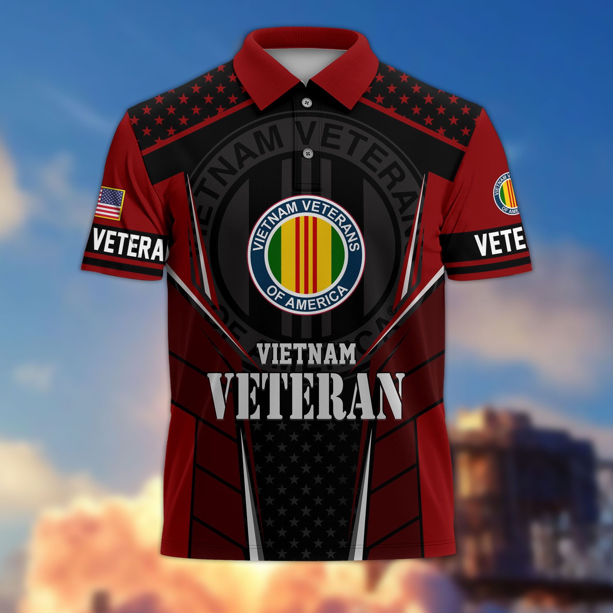 Premium US Veterans Polo Shirt BPHN200312, Gifts For US Veterans, Best Gifts On Father's Day, Armed Forces Day, Independence Day, Veterans Day.