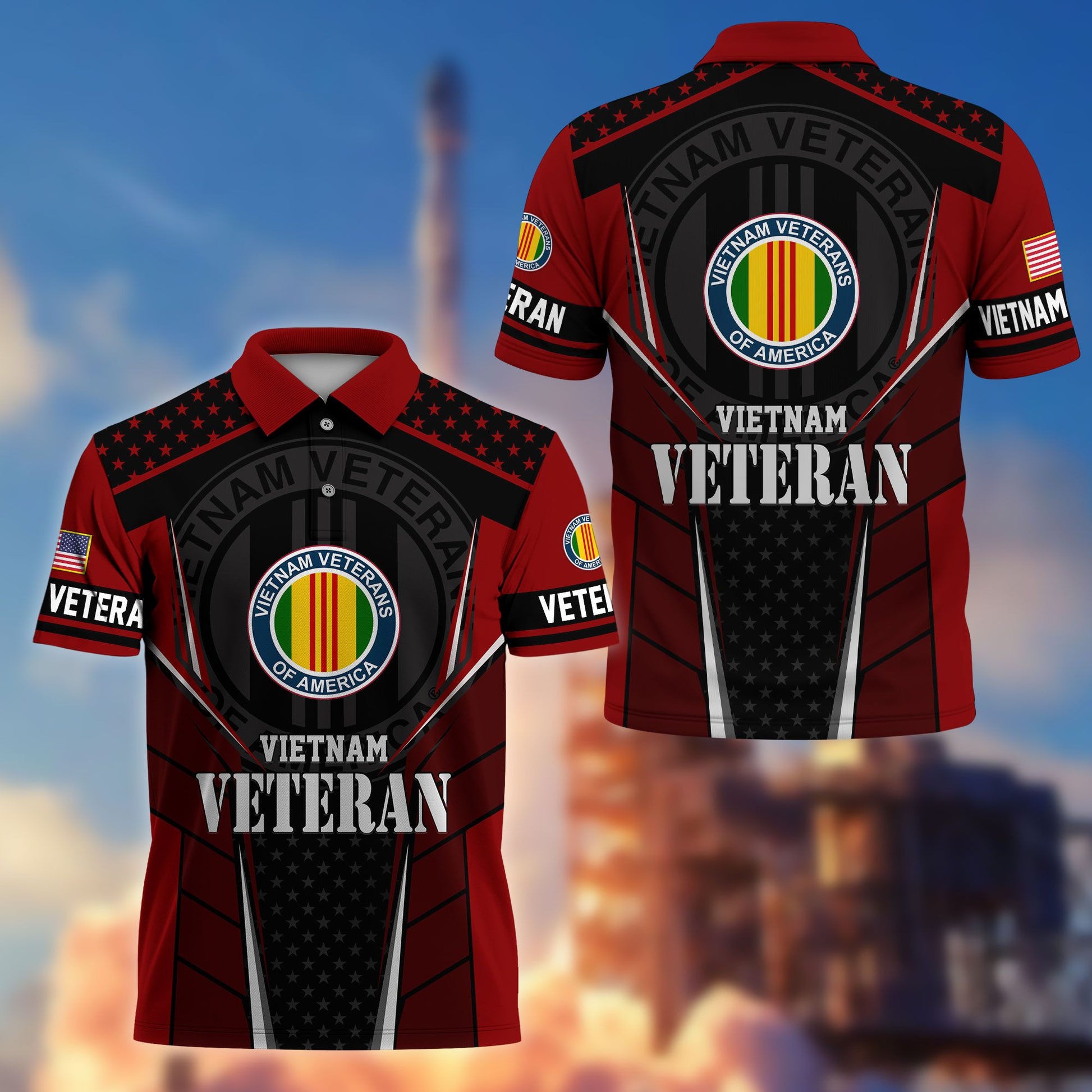 Premium US Veterans Polo Shirt BPHN200312, Gifts For US Veterans, Best Gifts On Father's Day, Armed Forces Day, Independence Day, Veterans Day.