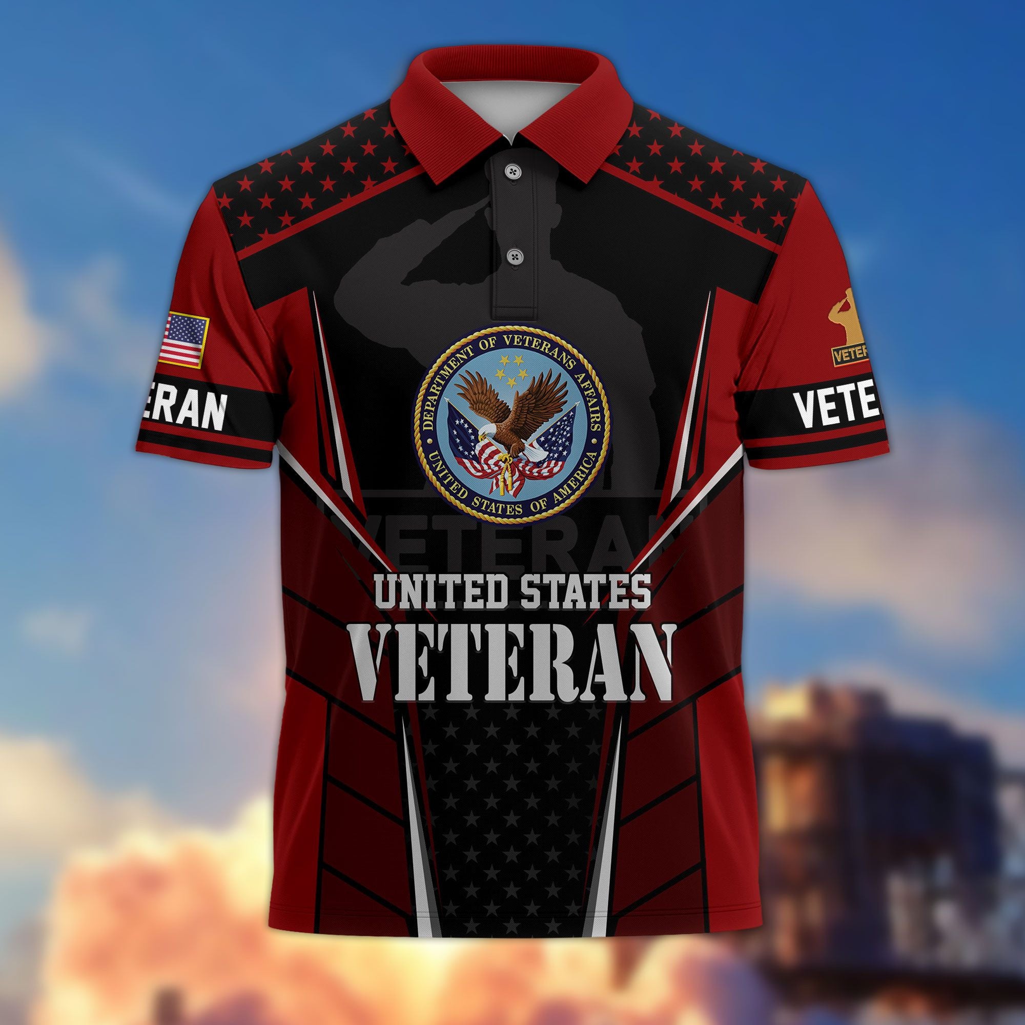 Premium US Veterans Polo Shirt BPHN200312, Gifts For US Veterans, Best Gifts On Father's Day, Armed Forces Day, Independence Day, Veterans Day.