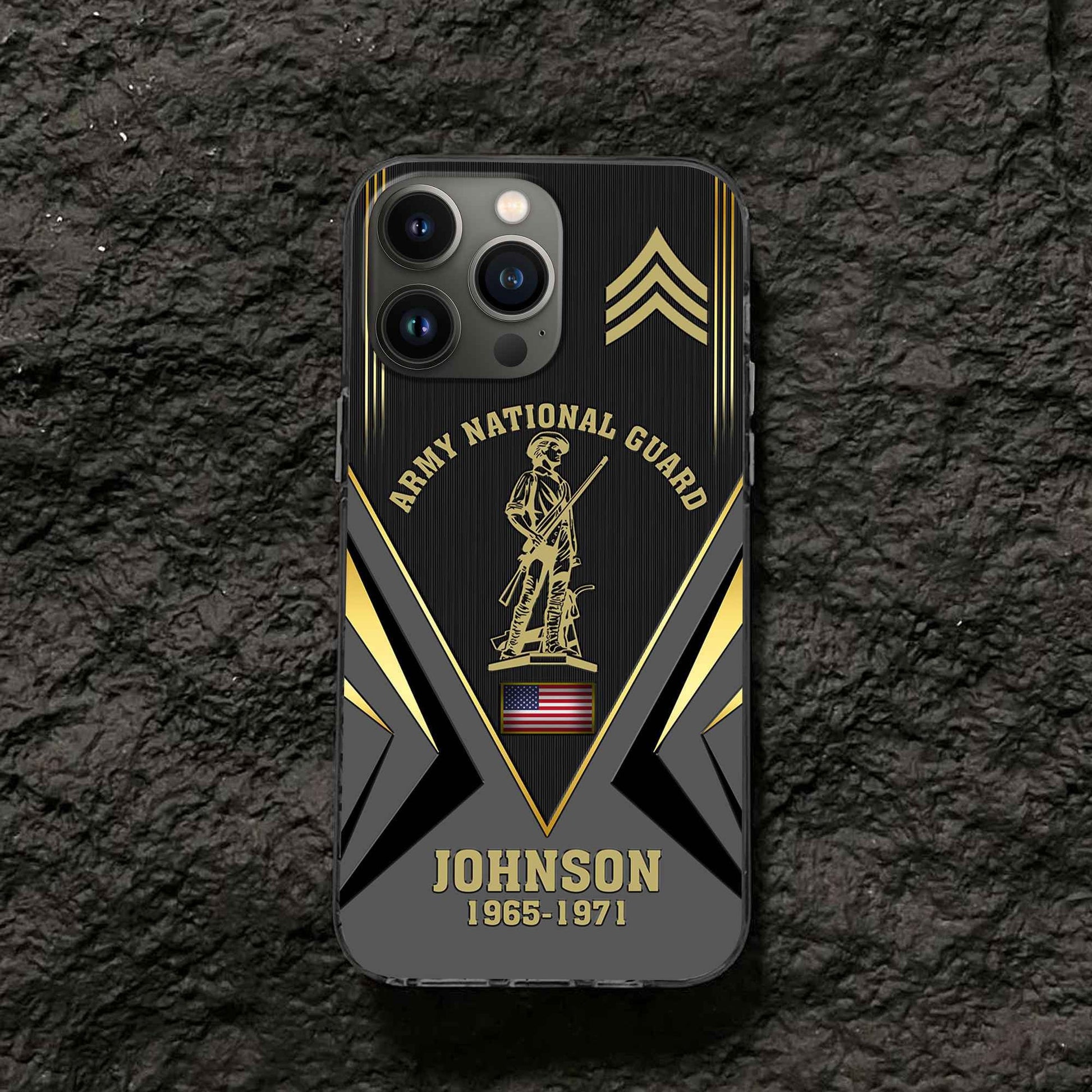 Unique Custom Name, Rank, Year, US Army National Guard Phone Case VPVC506808, Gifts For Army National Guard Veteran, Best Gifts On Father's Day, Independence Day, Veterans Day.