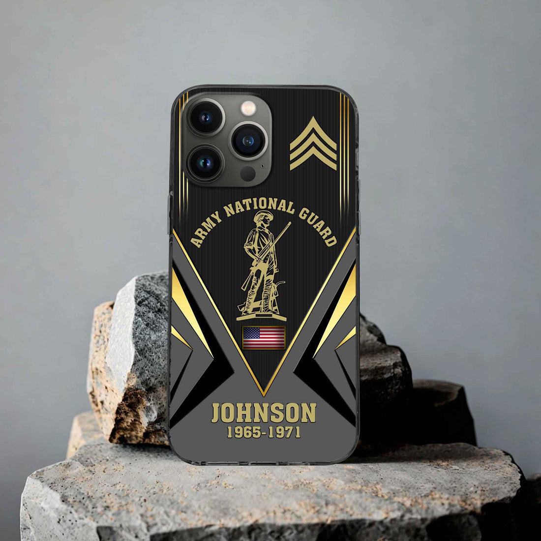 Unique Custom Name, Rank, Year, US Army National Guard Phone Case VPVC506808, Gifts For Army National Guard Veteran, Best Gifts On Father's Day, Independence Day, Veterans Day.