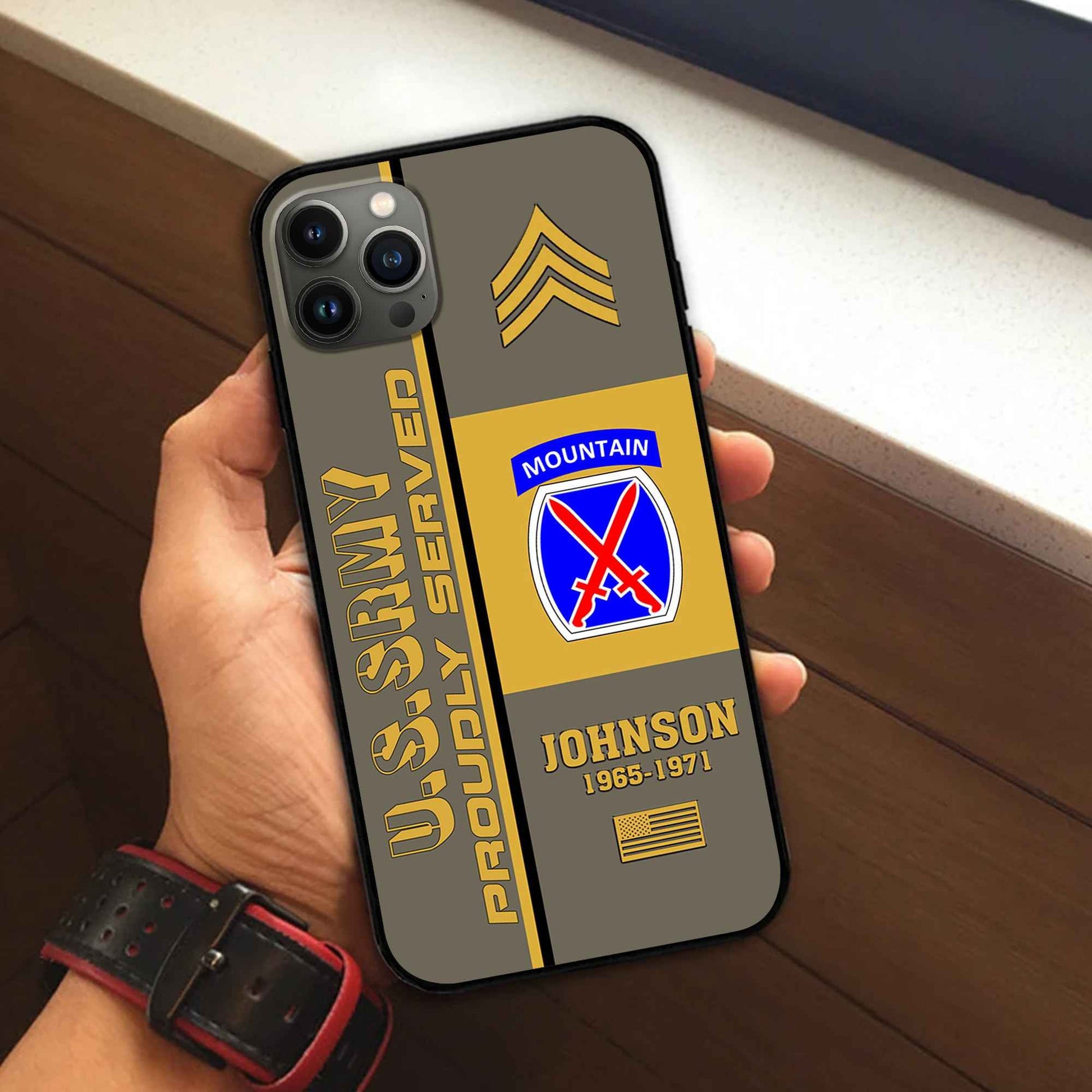 Premium Custom US Army Phone Case VPVC506910, Gifts For Army Veteran, Best Gifts On Father's Day, Armed Forces Day, Independence Day, Veterans Day.