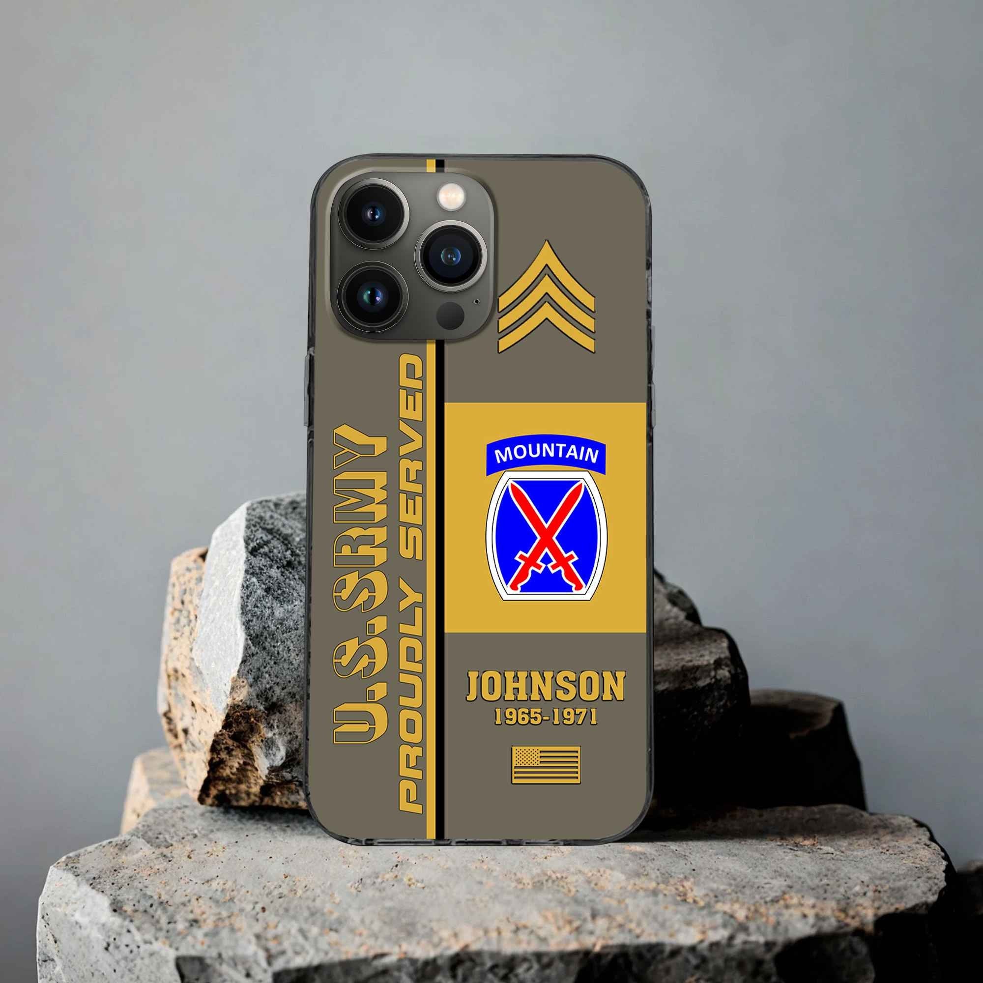 Premium Custom US Army Phone Case VPVC506910, Gifts For Army Veteran, Best Gifts On Father's Day, Armed Forces Day, Independence Day, Veterans Day.