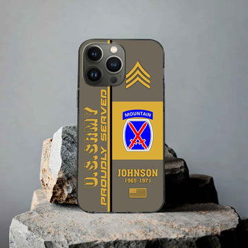 Premium Custom US Army Phone Case VPVC506910, Gifts For Army Veteran, Best Gifts On Father's Day, Armed Forces Day, Independence Day, Veterans Day.