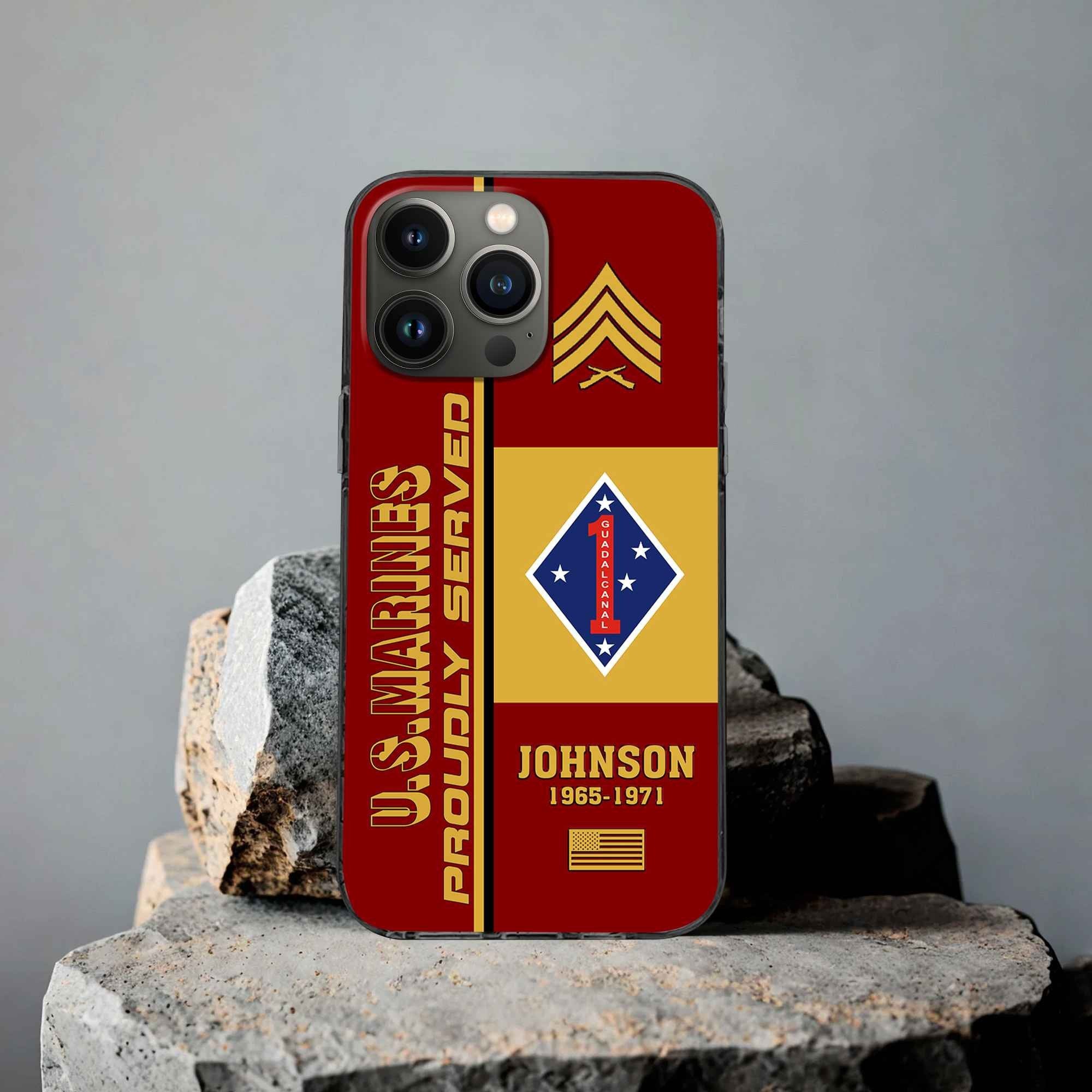 Premium Custom USMC Phone Case VPVC506903, Gifts For Marine Veteran, Best Gifts On Father's Day, Armed Forces Day, Independence Day, Veterans Day.