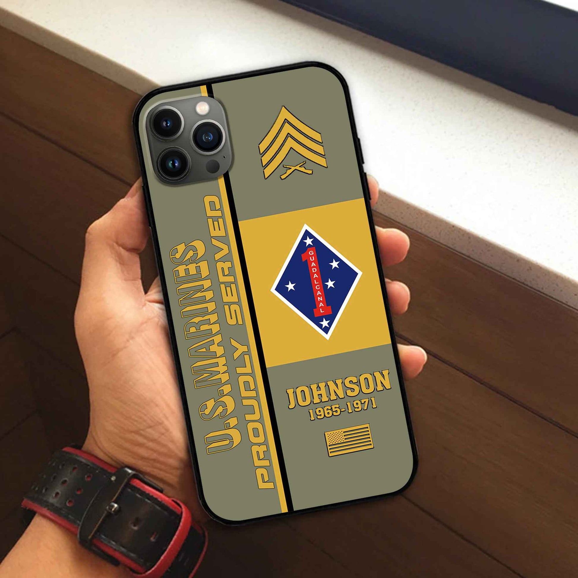 Premium Custom USMC Phone Case VPVC506911, Gifts For Marine Veteran, Best Gifts On Father's Day, Armed Forces Day, Independence Day, Veterans Day.