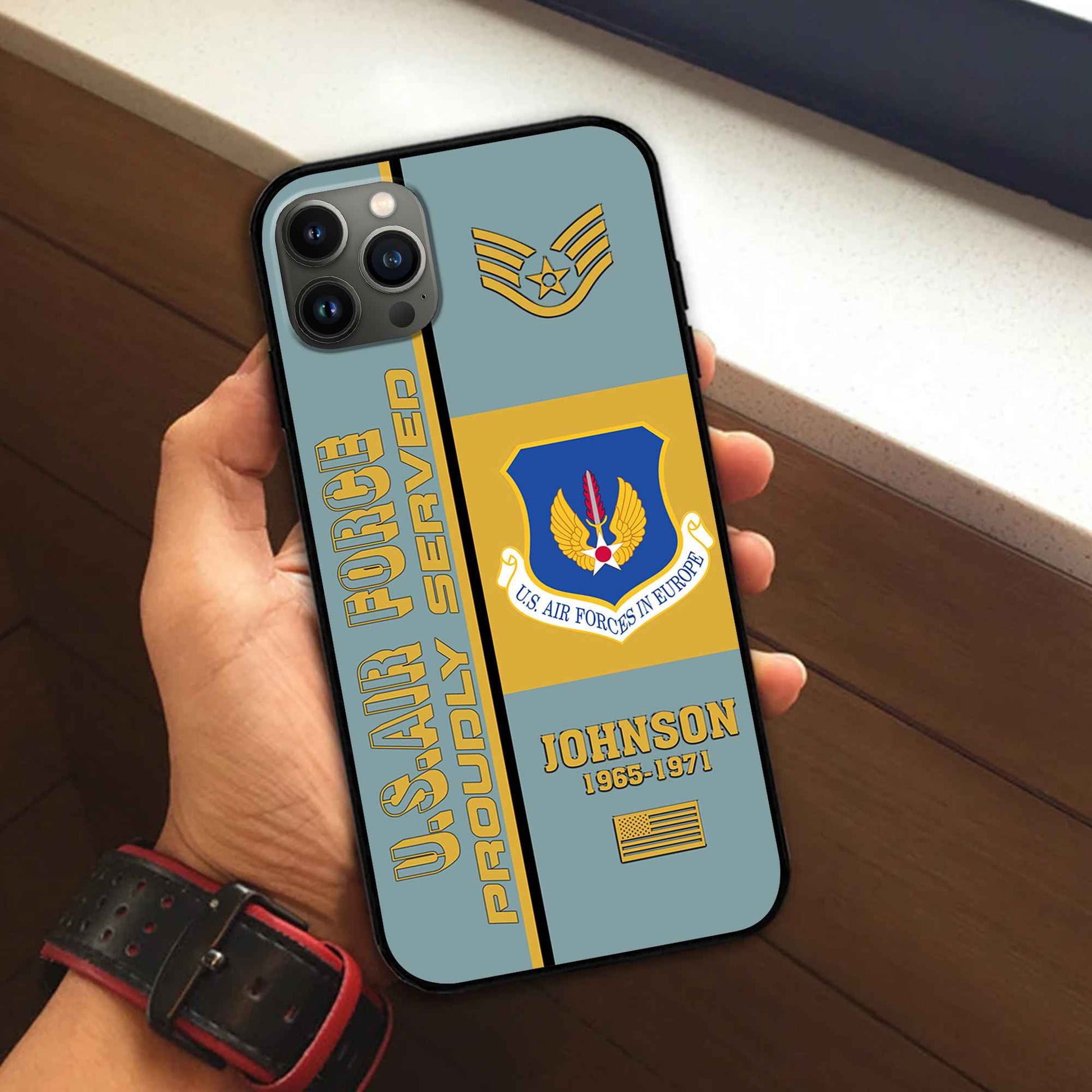 Premium Custom USAF Phone Case VPVC506904, Gifts For Air Force Veteran, Best Gifts On Father's Day, Armed Forces Day, Independence Day, Veterans Day.