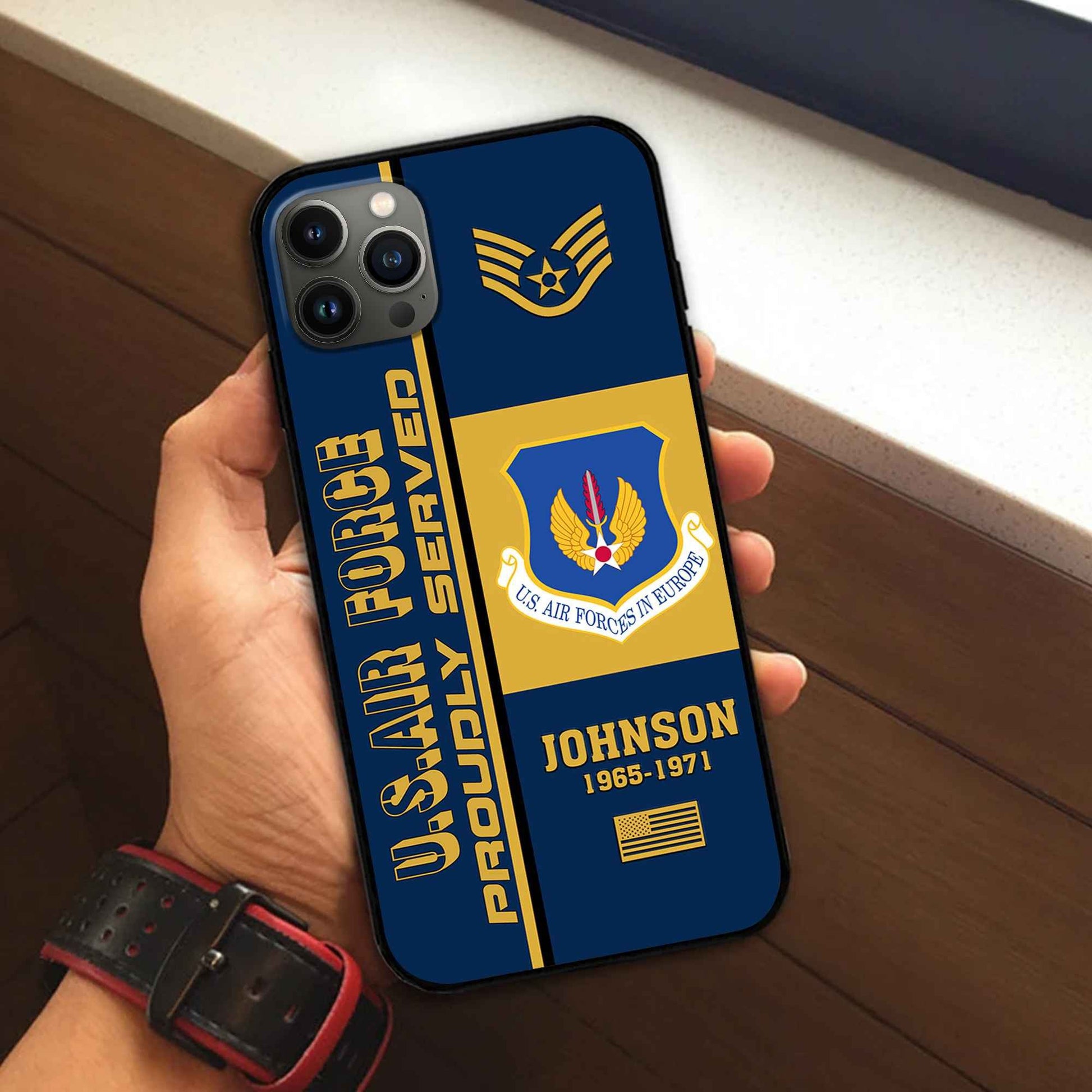 Premium Custom USAF Phone Case VPVC506912, Gifts For Air Force Veteran, Best Gifts On Father's Day, Armed Forces Day, Independence Day, Veterans Day.