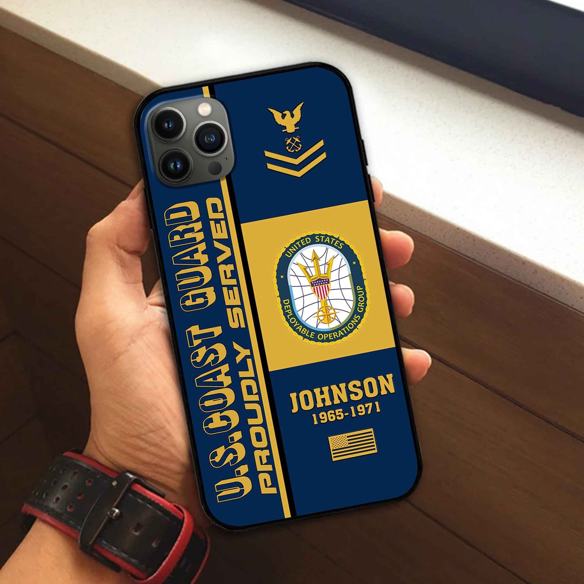 Premium Custom USCG Phone Case VPVC506905, Gifts For Coast Guard Veteran, Best Gifts On Father's Day, Armed Forces Day, Independence Day, Veterans Day.