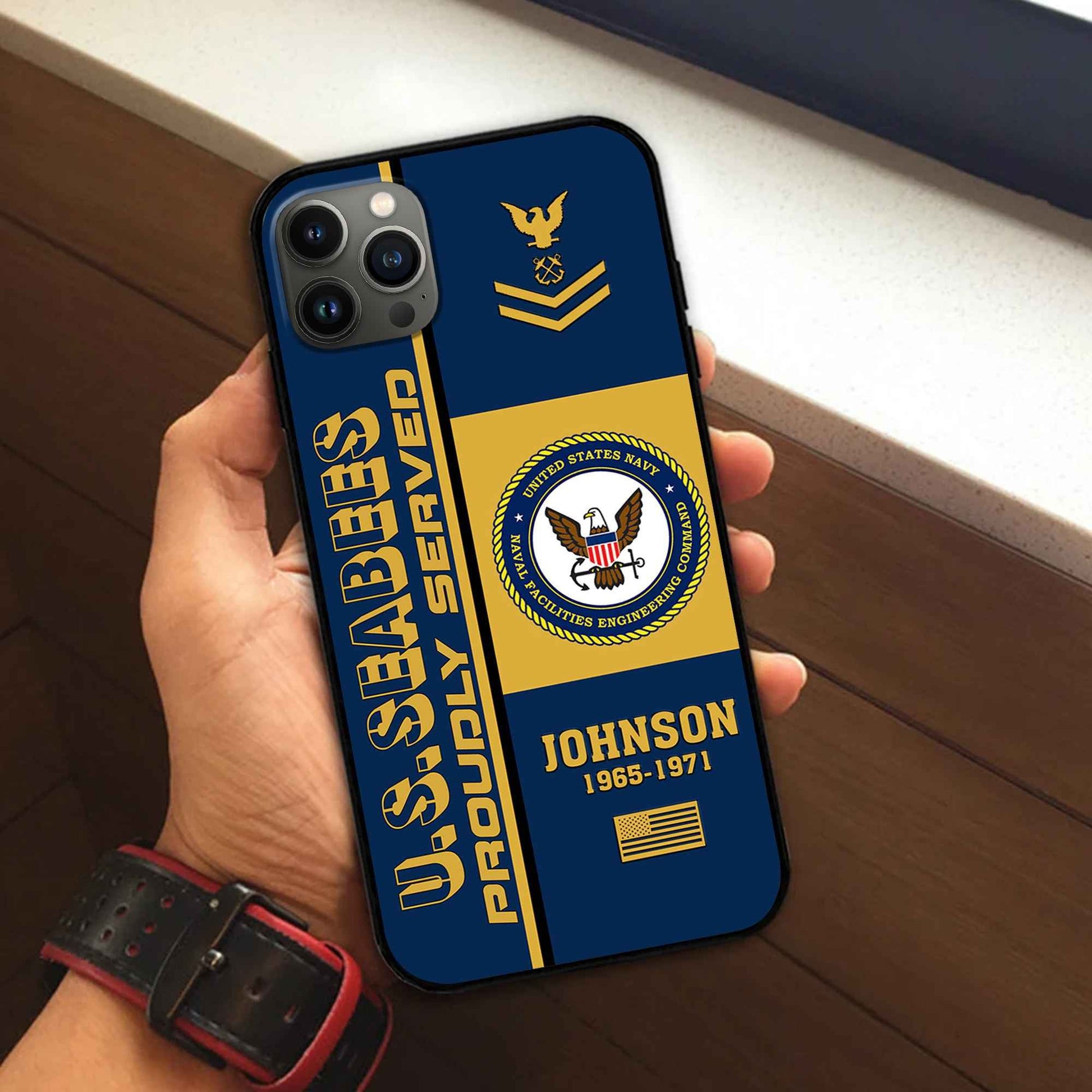 Premium Custom US Seabees Phone Case VPVC506909, Gifts For Seabees Veteran, Best Gifts On Father's Day, Armed Forces Day, Independence Day, Veterans Day.
