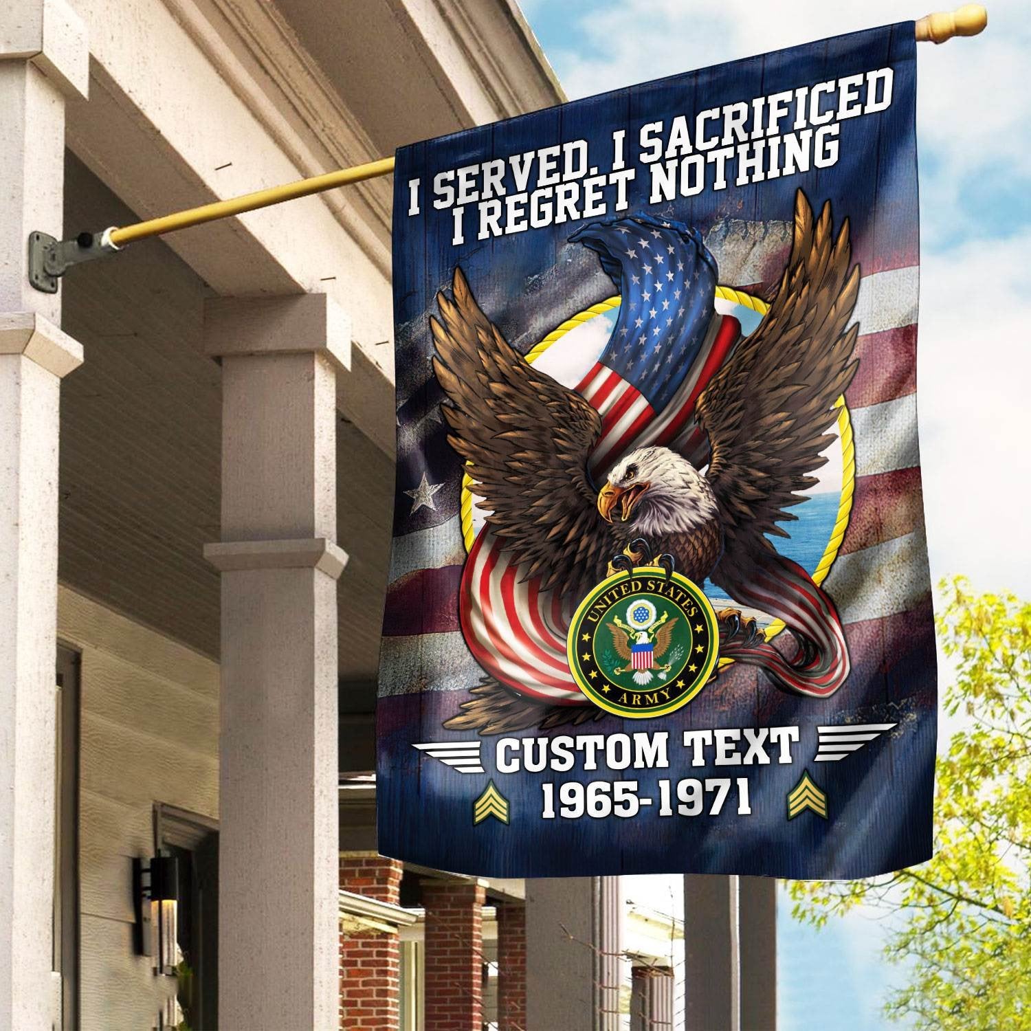 Premium Custom US Army Flag VPVC110601, Gift For Army Veteran, American Flag, Patriotic Flag, Garden Flag, House Flag