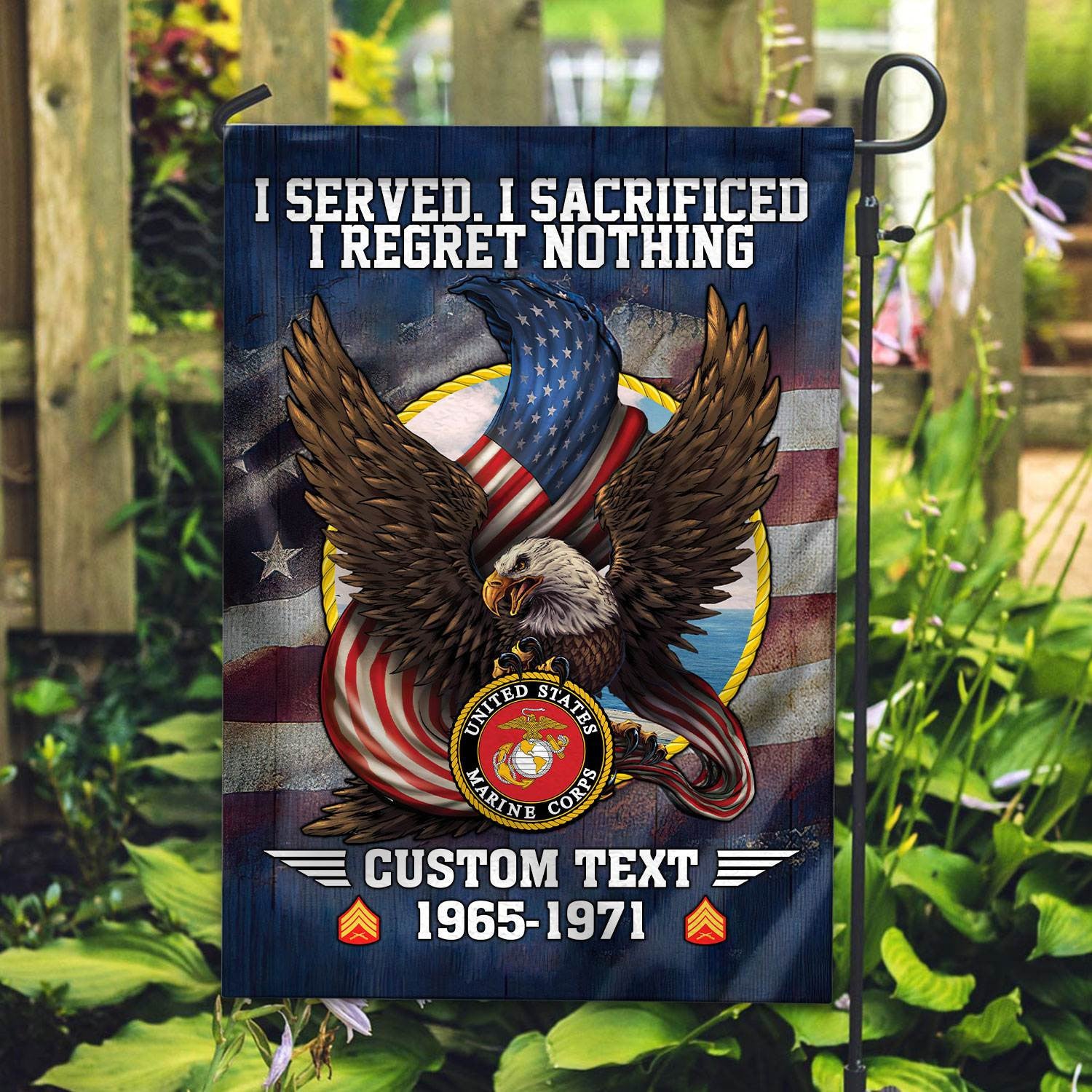Premium Custom USMC Flag VPVC110603, Gift For Marine Veteran, American Flag, Patriotic Flag, Garden Flag, House Flag