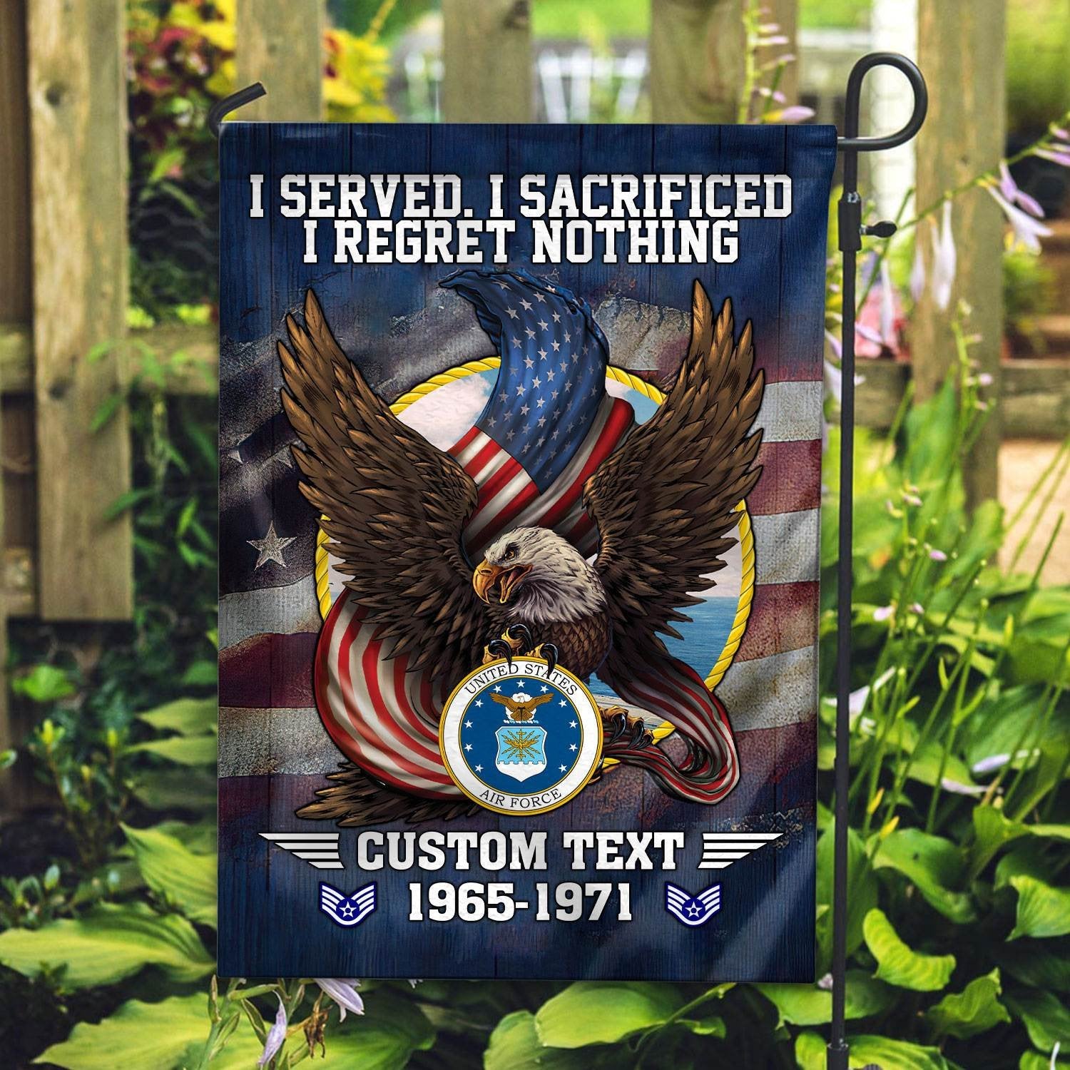 Premium Custom USAF Flag VPVC110604, Gift For Air Force Veteran, American Flag, Patriotic Flag, Garden Flag, House Flag