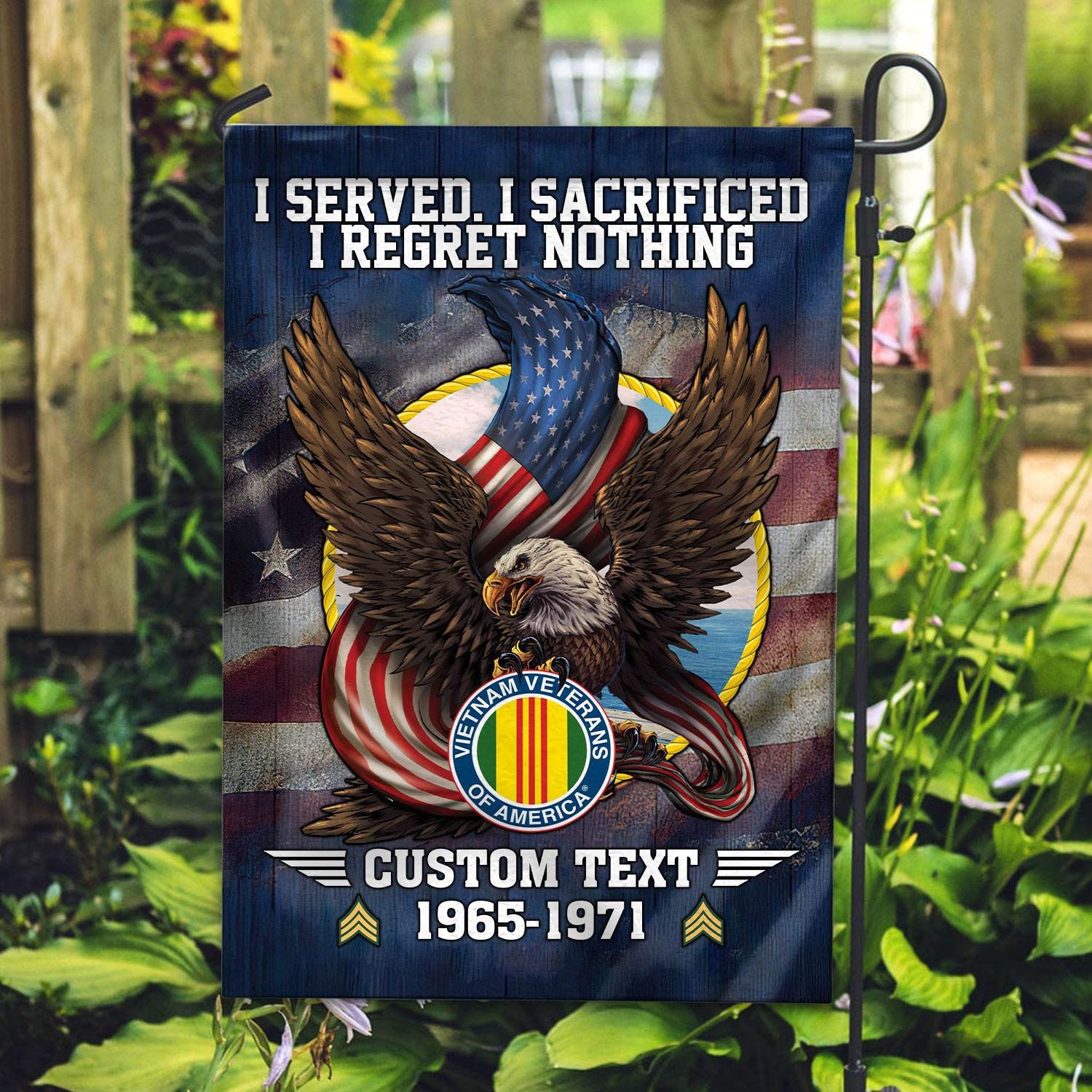 Premium Custom Vietnam Veteran Flag VPVC110606, Gift For Vietnam Veteran, American Flag, Patriotic Flag, Garden Flag, House Flag