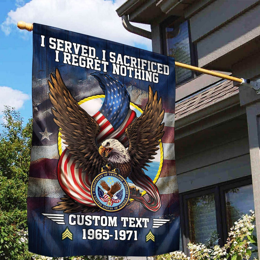 Premium Custom US Veteran Flag VPVC110607, Gift For US Veteran, American Flag, Patriotic Flag, Garden Flag, House Flag