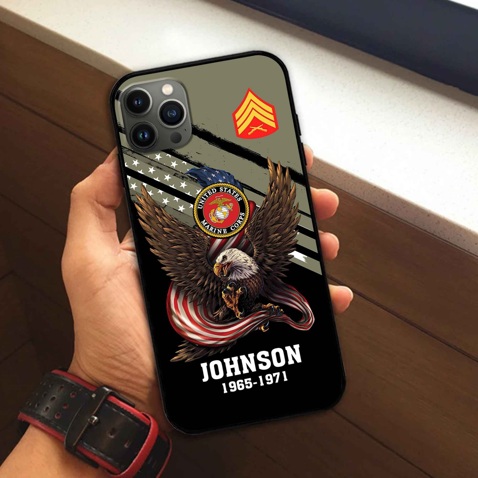 USMC Custom Phone Case VPVC507011, Gifts For Marine Veteran, Best Gifts On Father's Day, Armed Forces Day, Independence Day, Veterans Day.