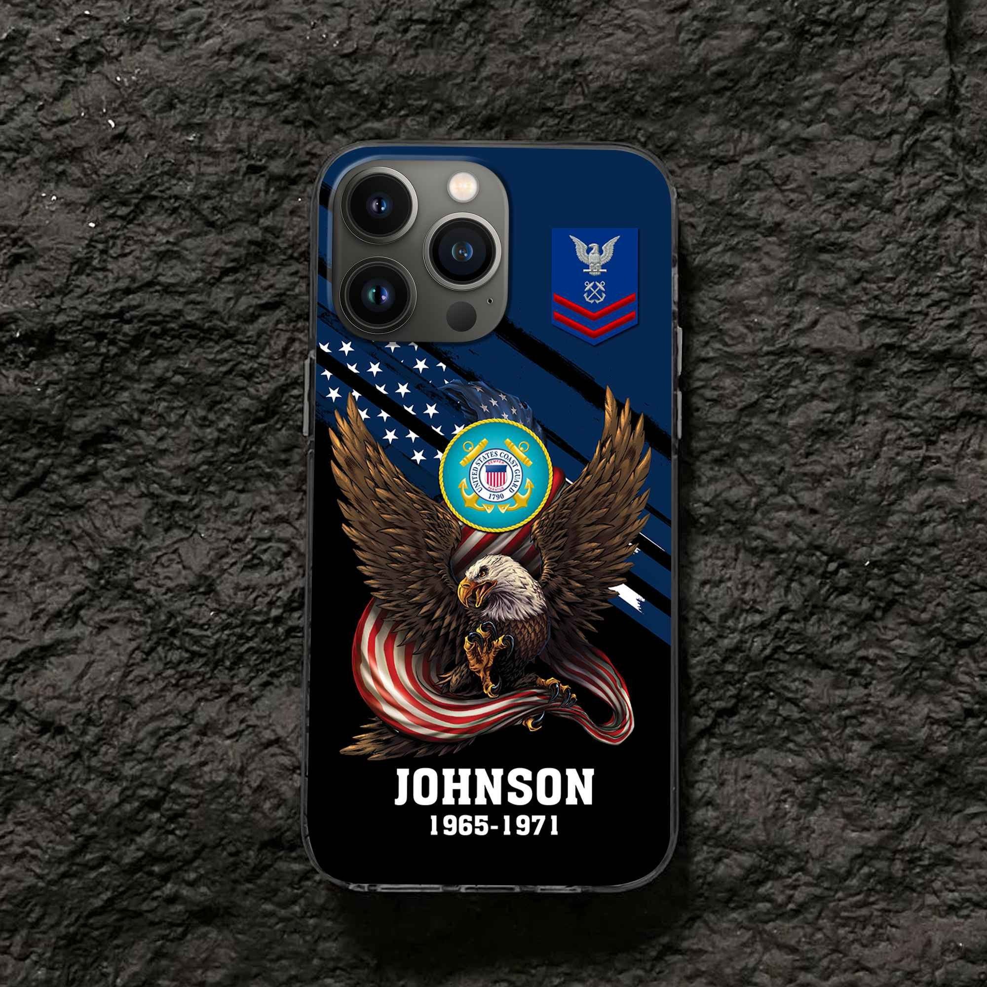 USCG Custom Phone Case VPVC507005, Gifts For Coast Guard Veteran, Best Gifts On Father's Day, Armed Forces Day, Independence Day, Veterans Day.