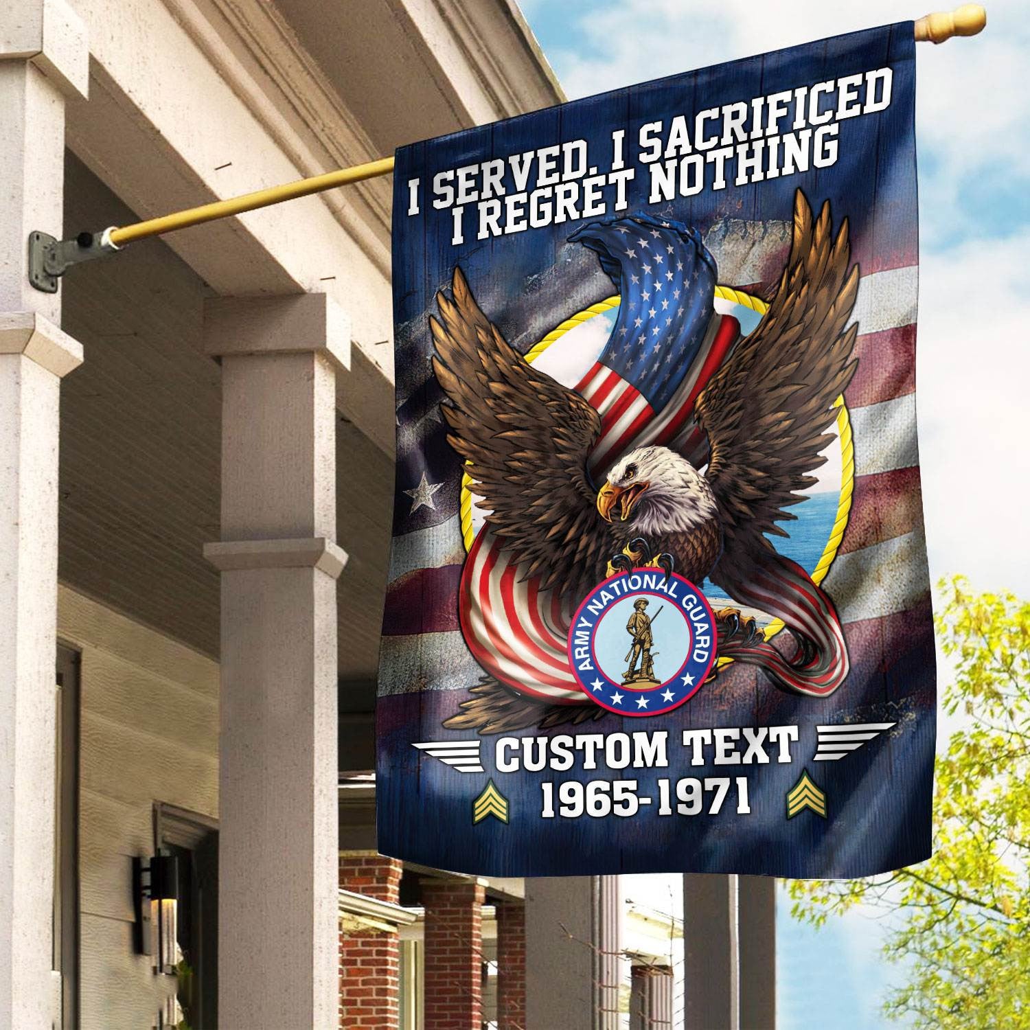 Premium Custom Army National Guard Veteran Flag VPVC110608, Gift For US Veteran, American Flag, Patriotic Flag, Garden Flag, House Flag
