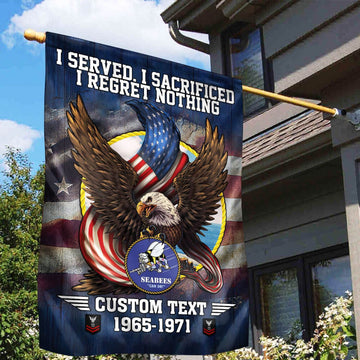 Premium Custom US Seabees Veteran Flag VPVC110609, Gift For Seabees Veteran, American Flag, Patriotic Flag, Garden Flag, House Flag