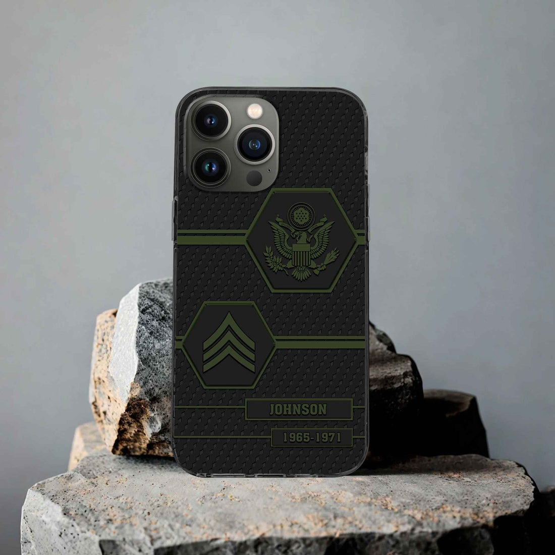 Premium US Army Phone Case VPVC507101, Custom Name, Rank, Year, Gifts For Army Veteran, Best Gifts On Father's Day, Armed Forces Day, Independence Day, Veterans Day.