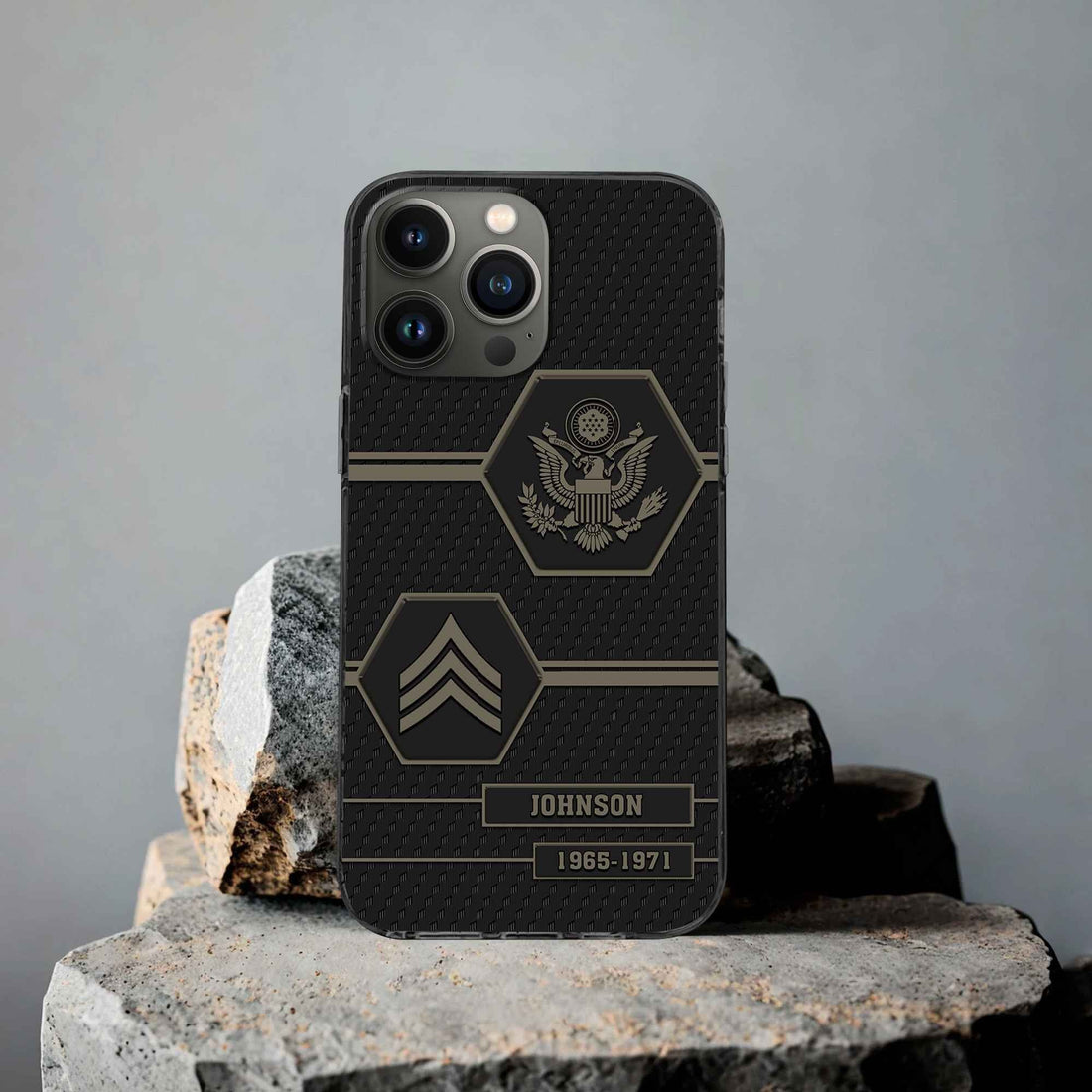 Premium US Army Phone Case VPVC507110, Custom Name, Rank, Year, Gifts For Army Veteran, Best Gifts On Father's Day, Armed Forces Day, Independence Day, Veterans Day.