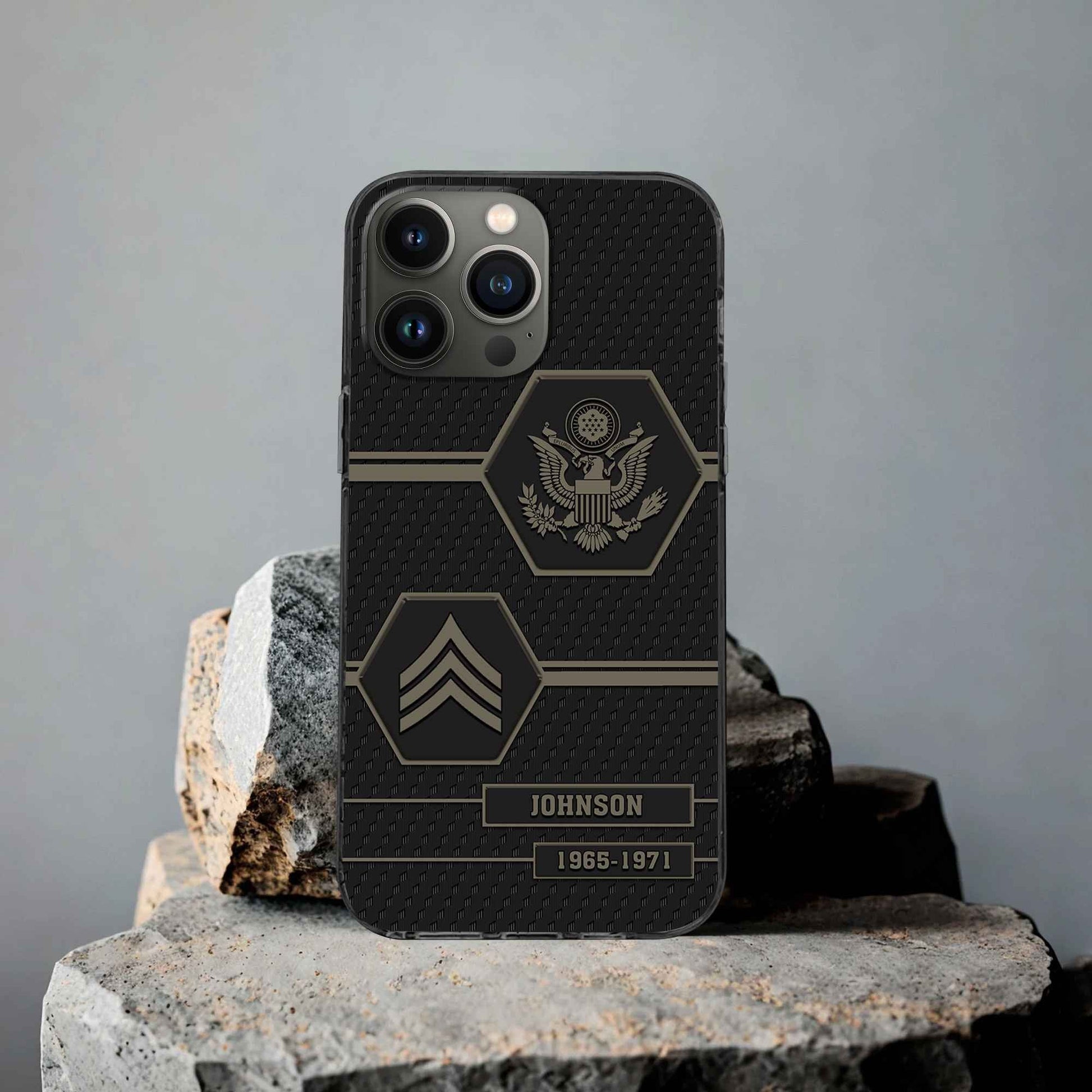 Premium US Army Phone Case VPVC507110, Custom Name, Rank, Year, Gifts For Army Veteran, Best Gifts On Father's Day, Armed Forces Day, Independence Day, Veterans Day.
