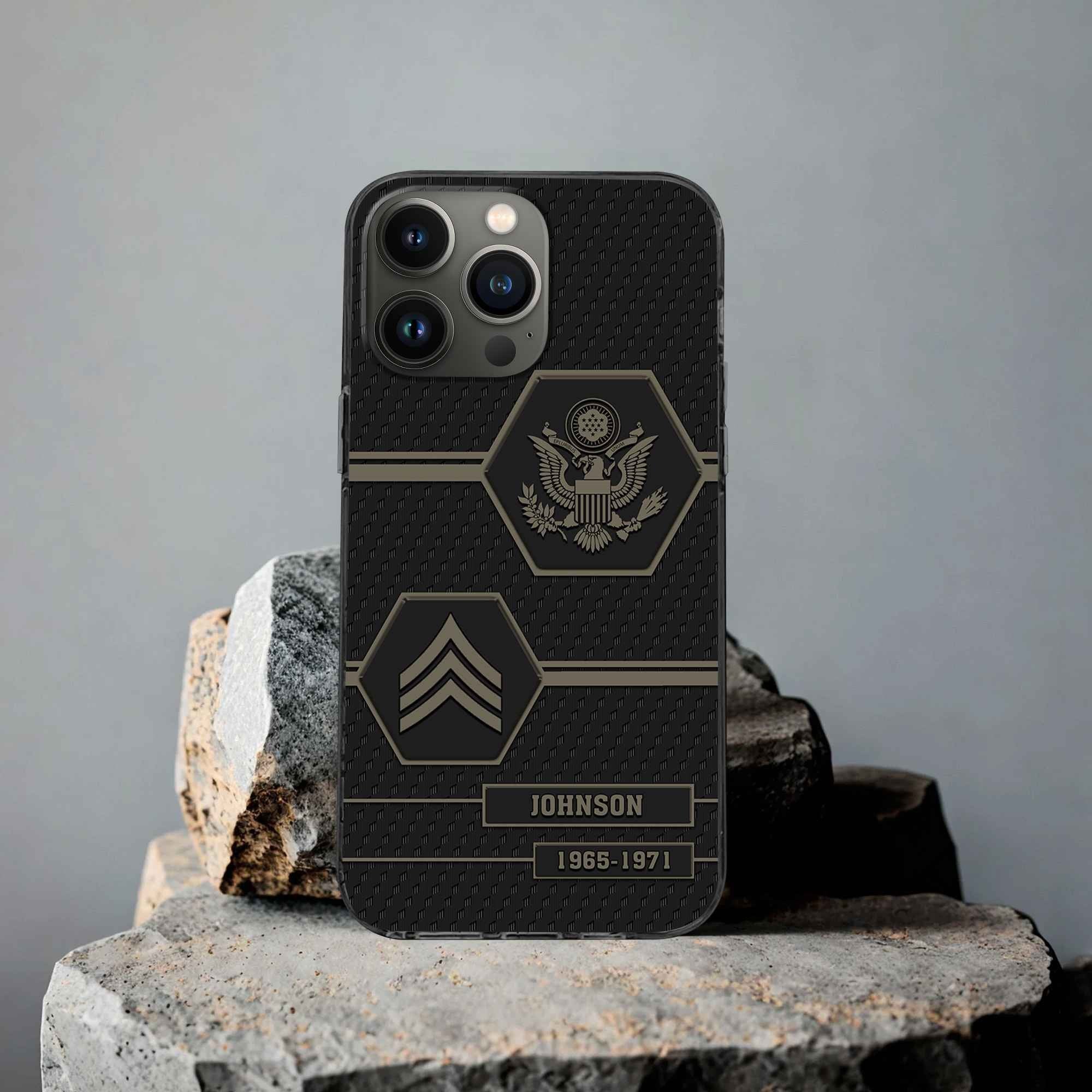 Premium US Army Phone Case VPVC507110, Custom Name, Rank, Year, Gifts For Army Veteran, Best Gifts On Father's Day, Armed Forces Day, Independence Day, Veterans Day.